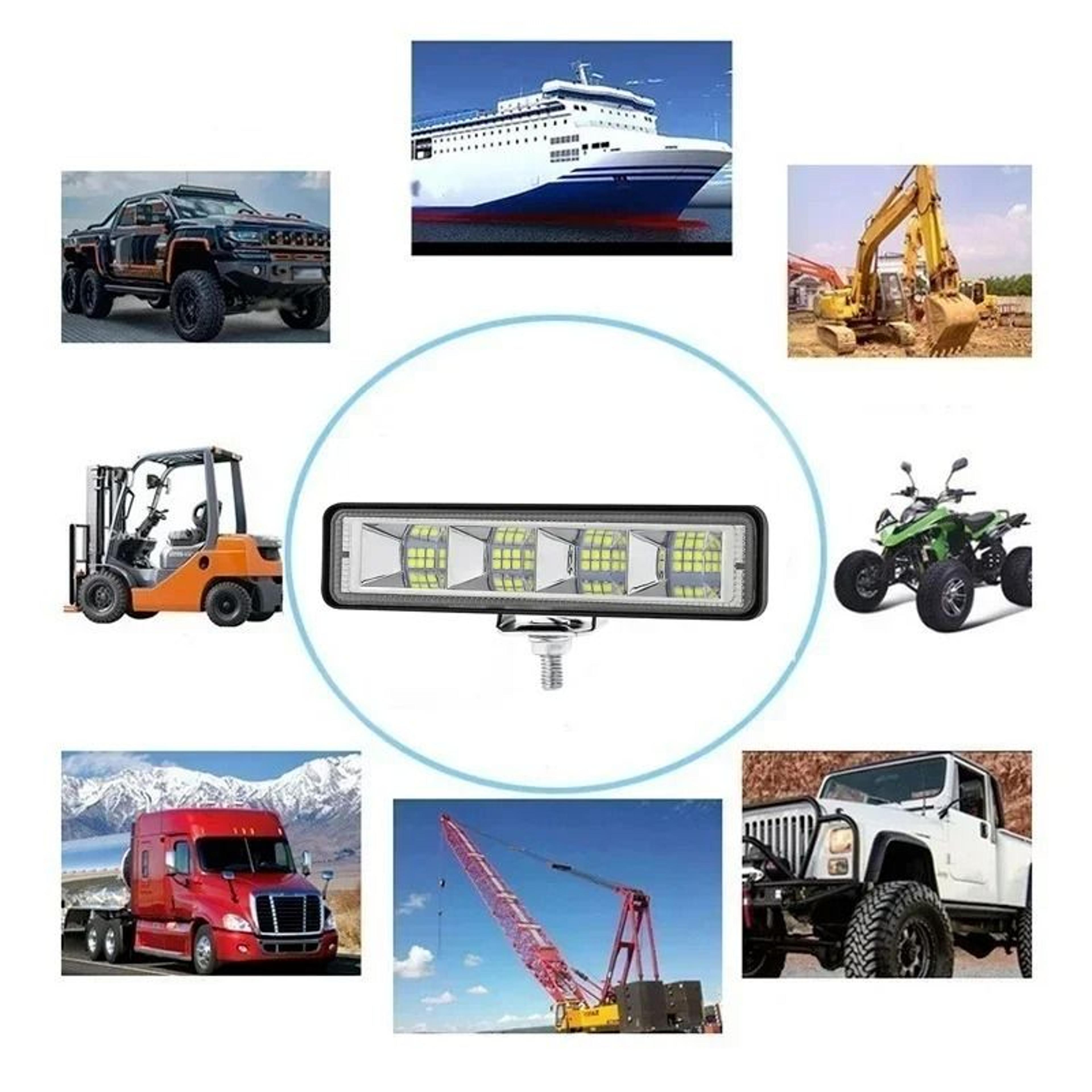 72W HighIntensity LED Auxiliary Work Light  24LED Strip For Motorcycles Dirt Bikes  4x4 OffRoad 3