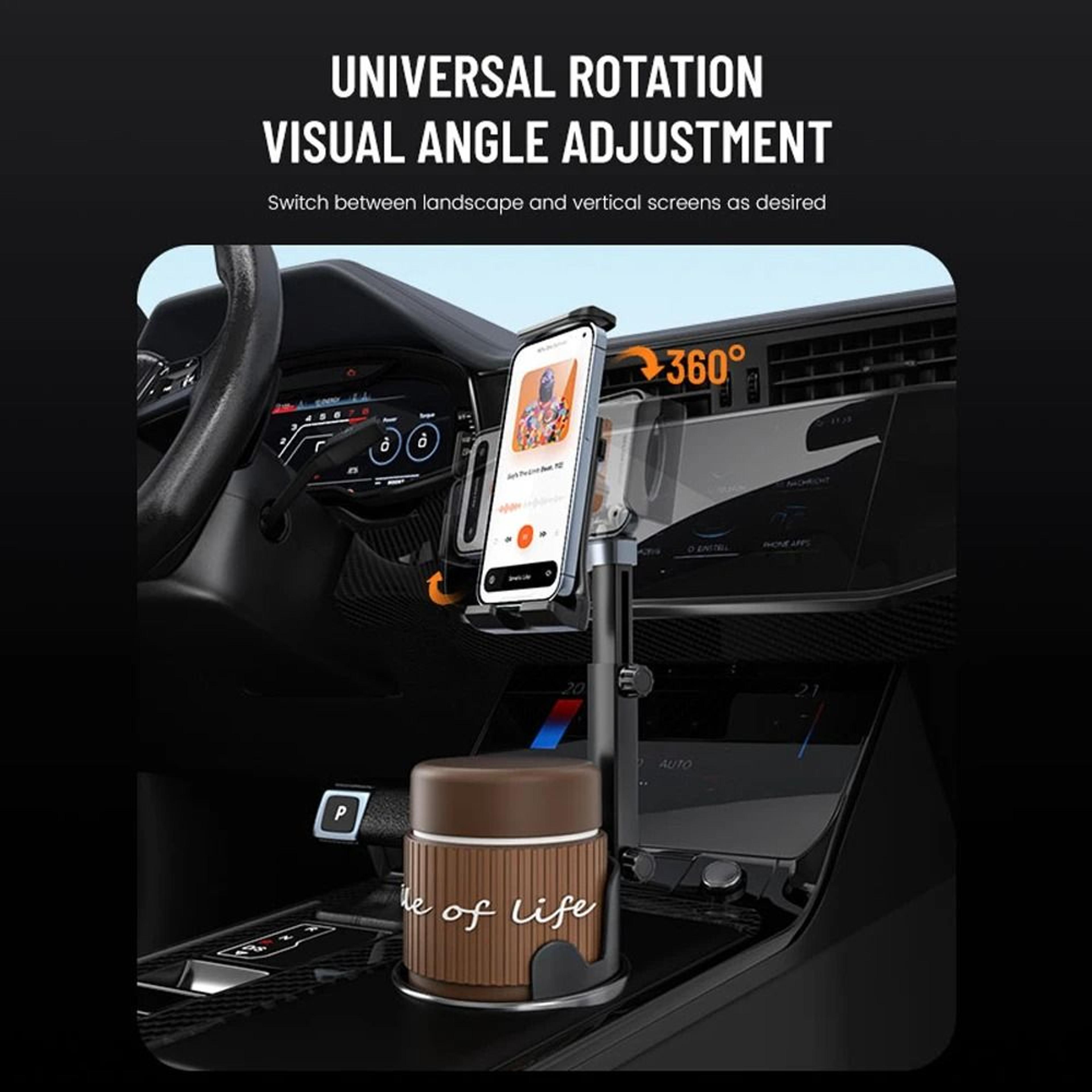 Multifunction Car Cup Tablet  Phone Holder Stand  Adjustable Drink Organizer Storage Accessory 5