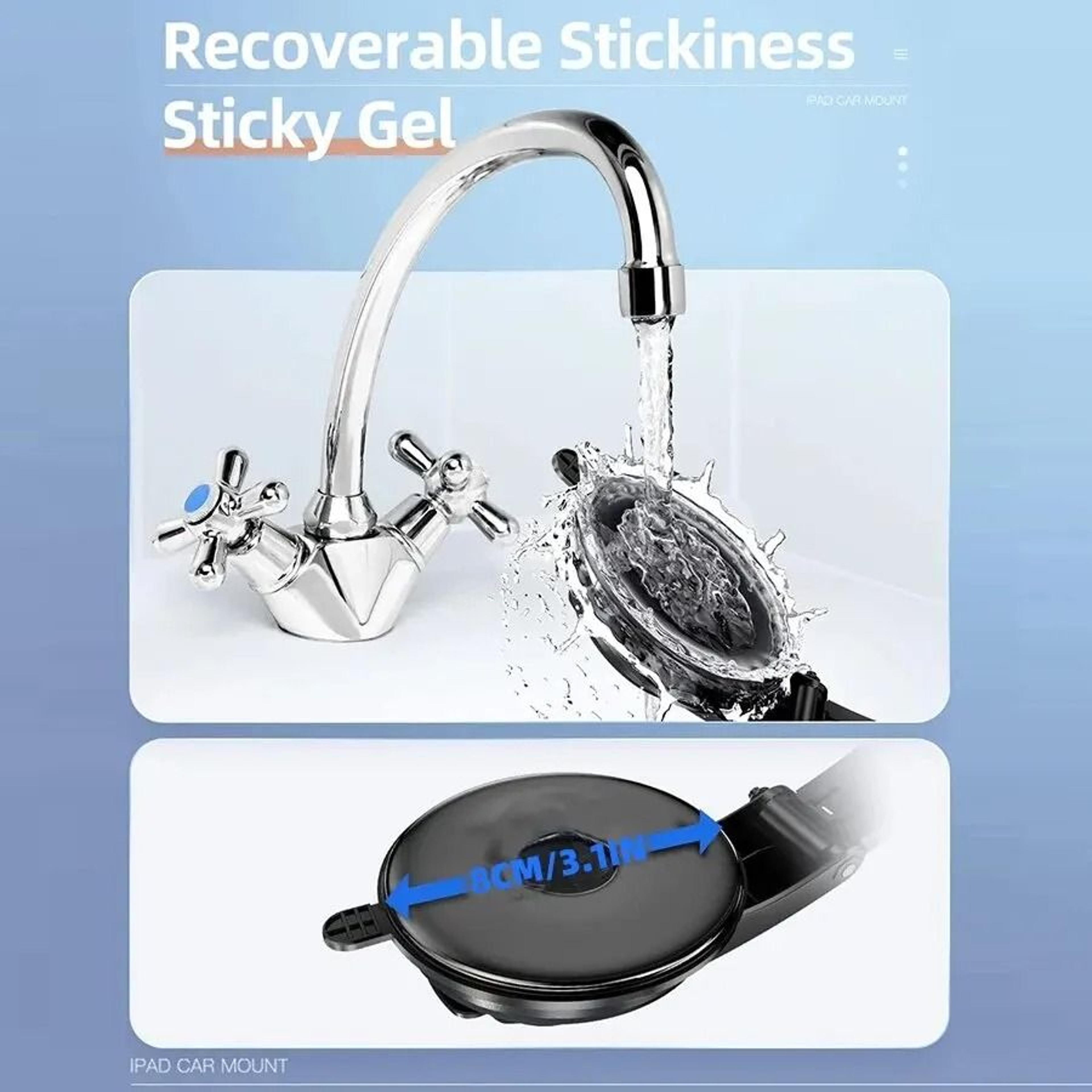 Dashboard HighIntensity Tablet  Phone Suction Mount  Universal Car Holder For 715 Pads  Folding Scr 4
