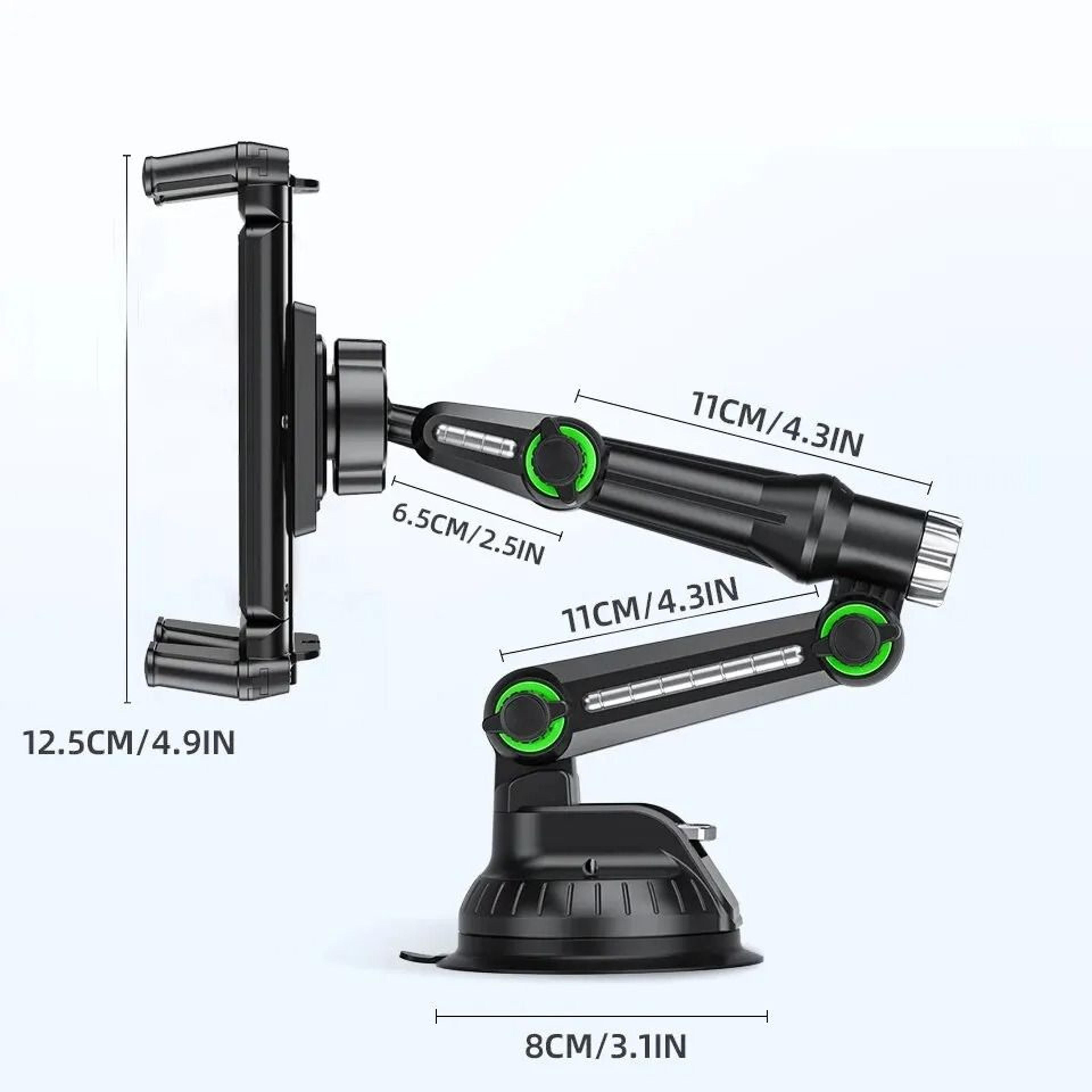 Dashboard HighIntensity Tablet  Phone Suction Mount  Universal Car Holder For 715 Pads  Folding Scr 5