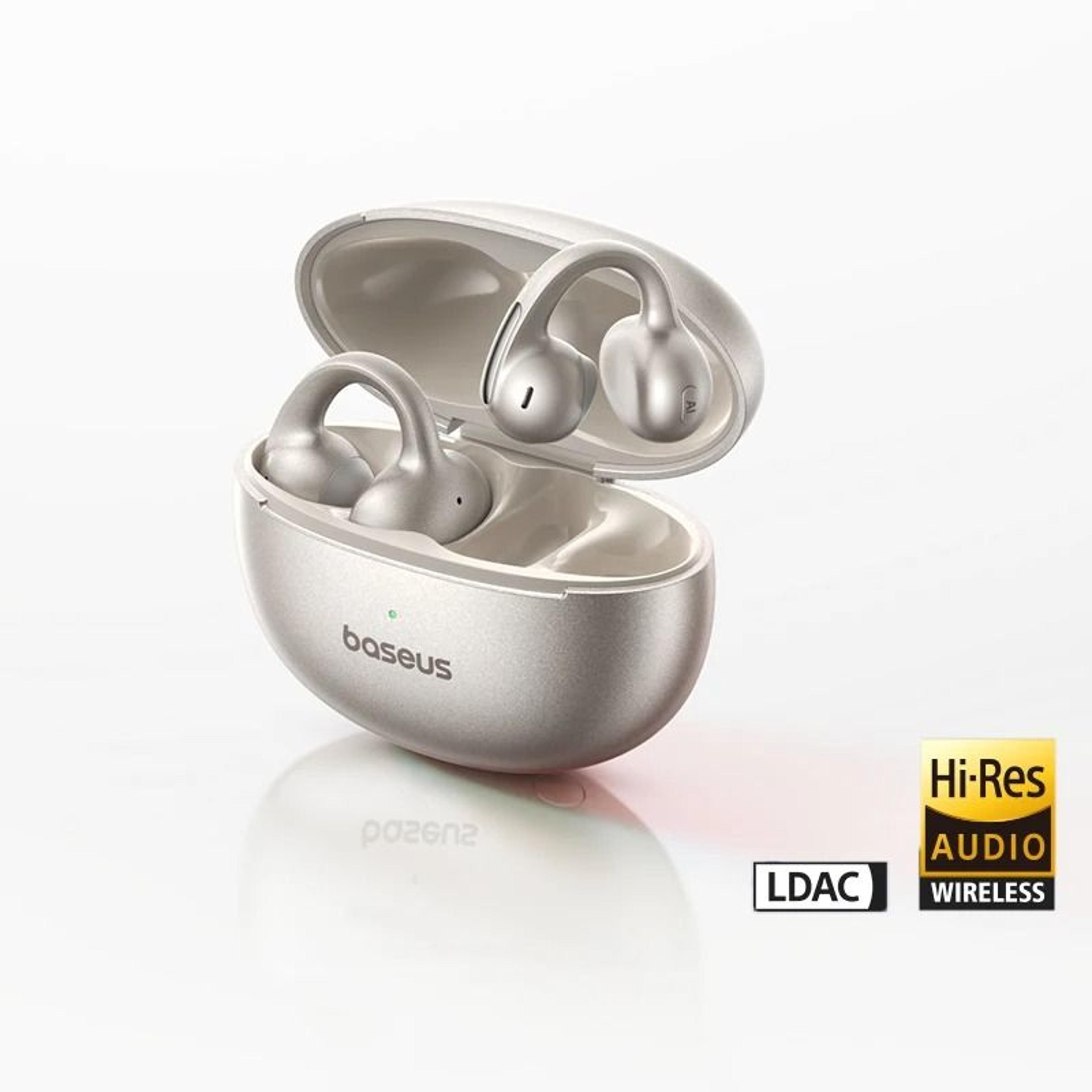 Baseus MC1 Pro Wireless Ear Clip Earphones  Bluetooth 60 HiRes OpenEar Buds With 4Mic ENC 8