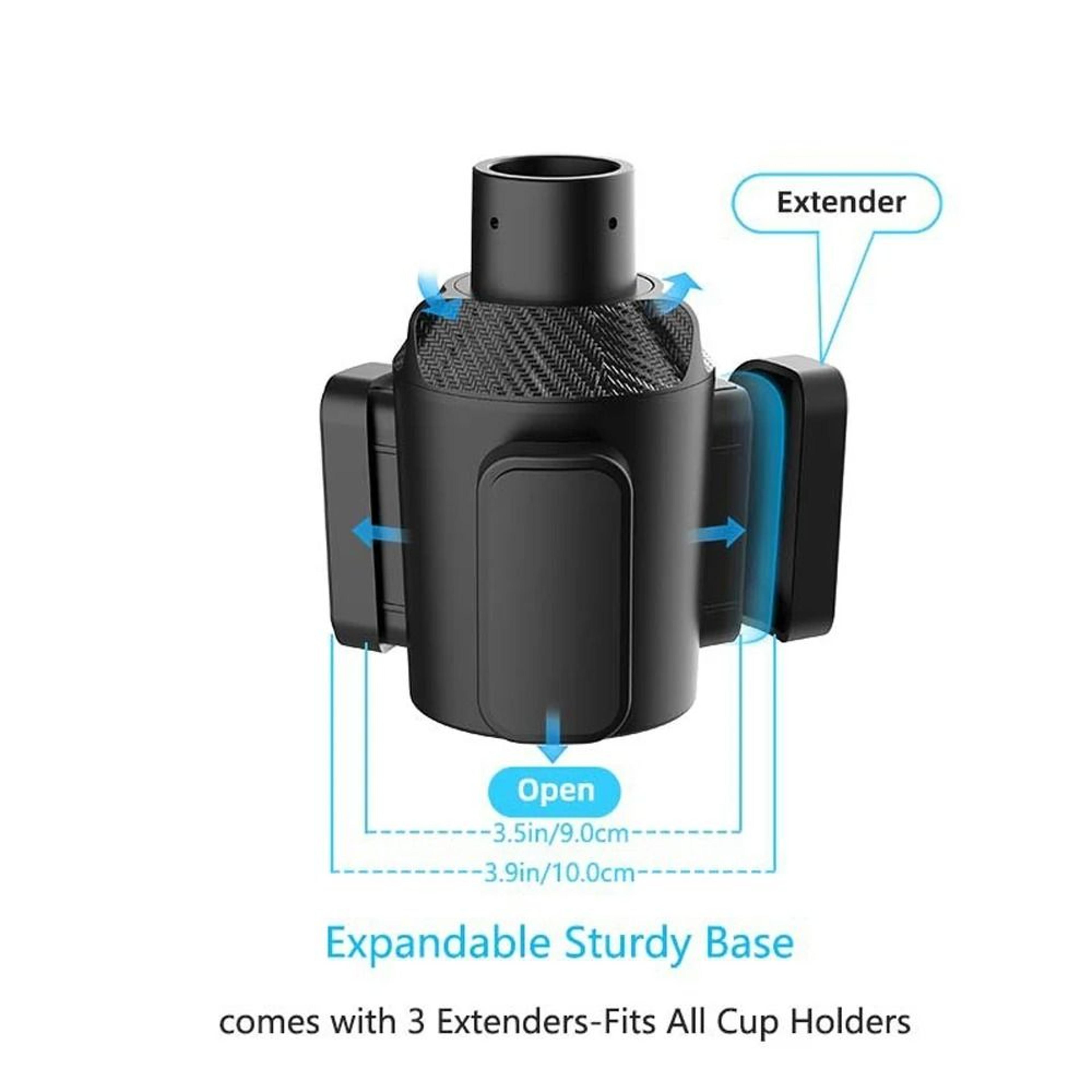 3In1 Rotating Car Cup Holder Expander  Adjustable MultiDrink Support  Beverage Bottle Bracket 4