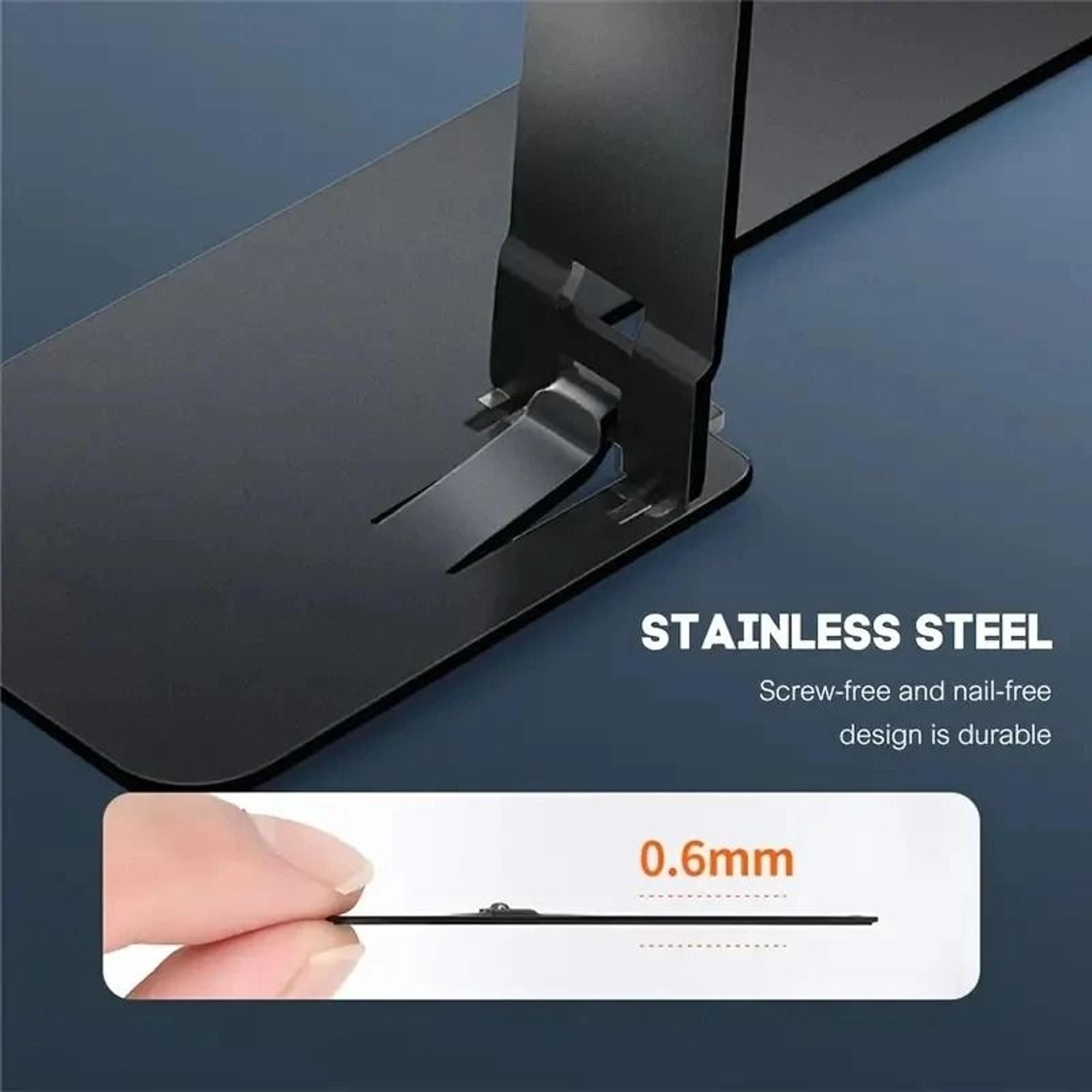 Universal Portable Stainless Steel Kickstand  Foldable  Adjustable UltraSlim Smartphone Stand 5