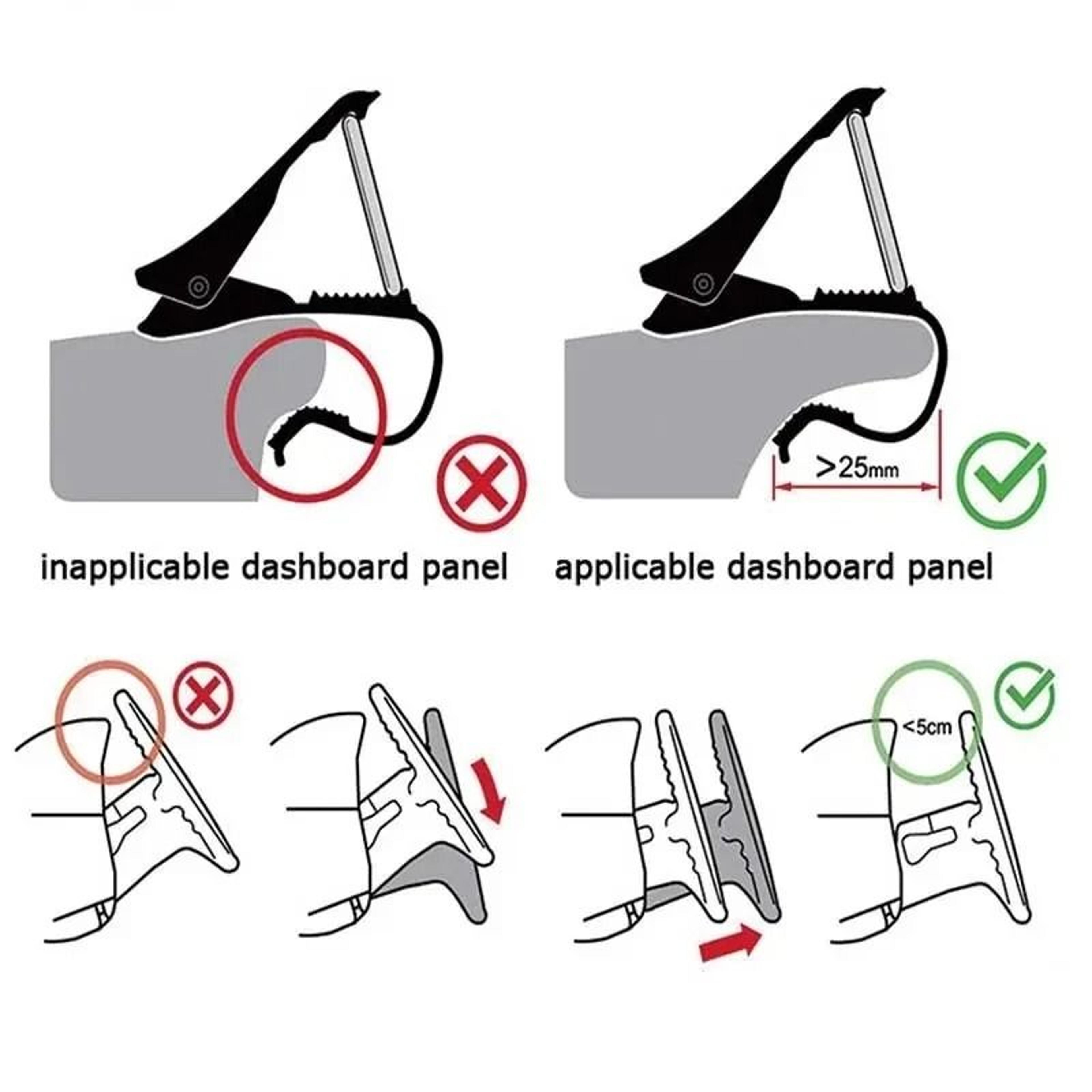 Universal Car Dashboard Clip Phone Mount  HighStability GPS Navigation Bracket  Foldable Stand 5