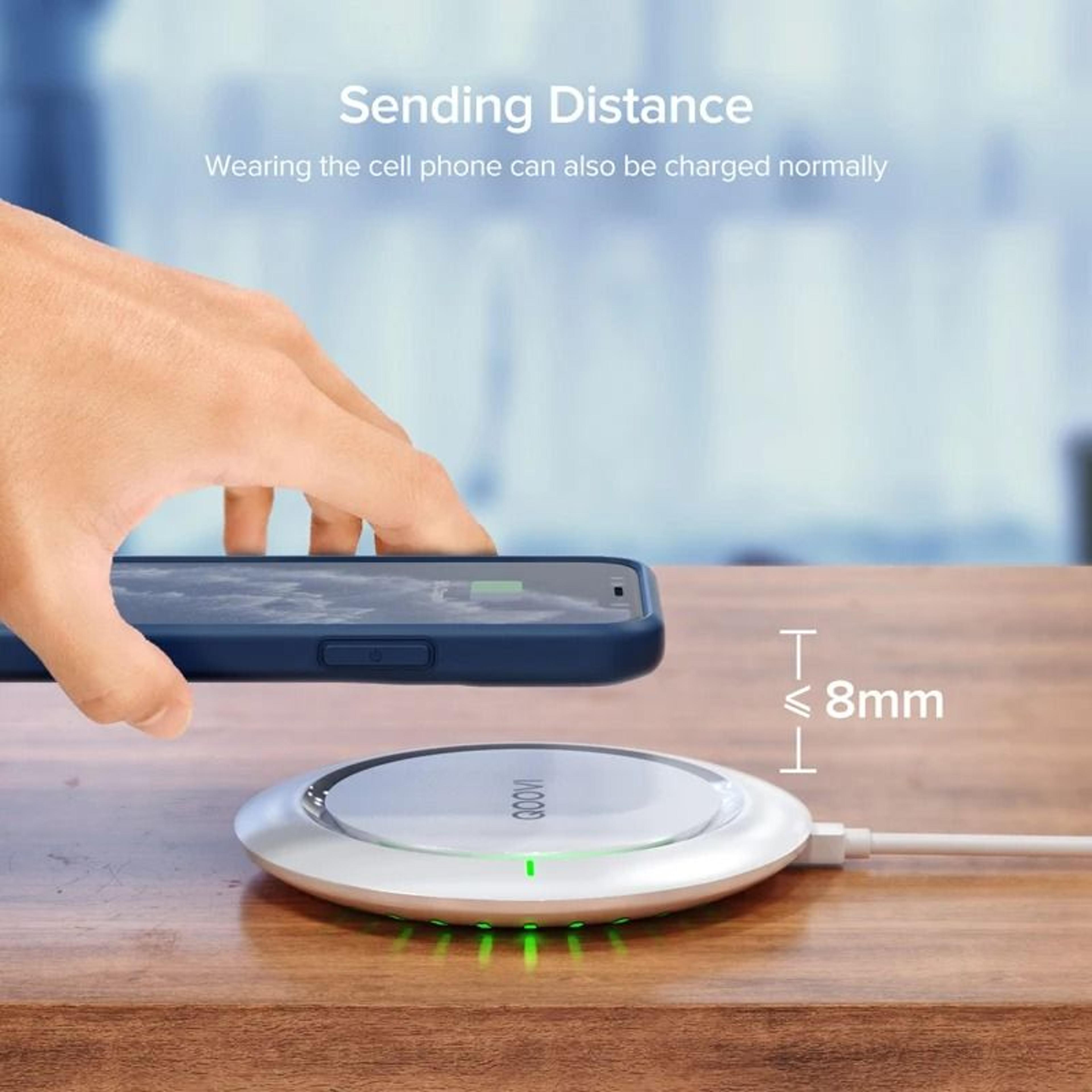 10W Qi Fast Wireless Charging Pad  UltraSlim Desktop Charger For IPhone  Samsung Galaxy 3