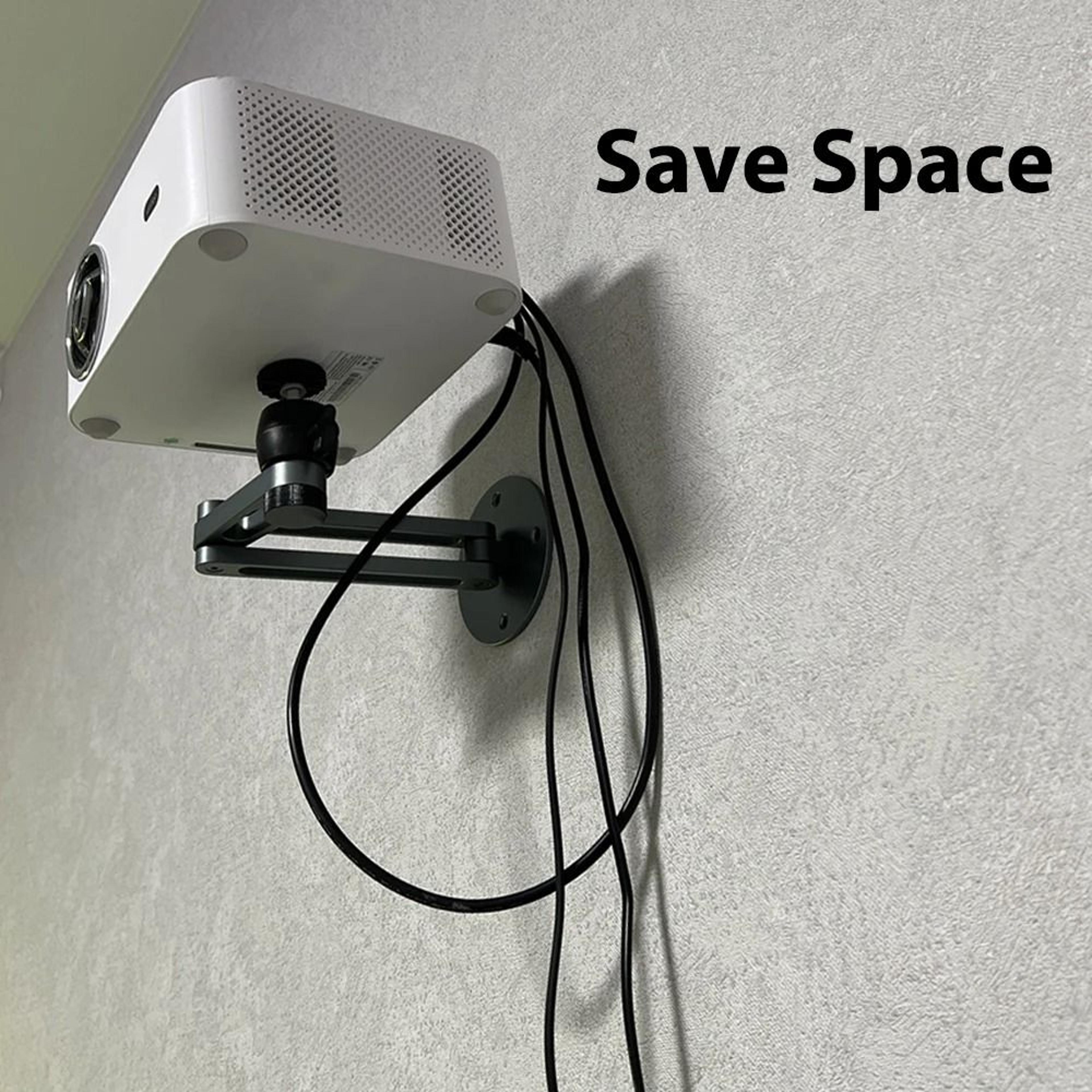 Foldable Projector Wall Mount  Durable Aluminum Alloy Adjustable Stand With 14 Thread Ball Head 5