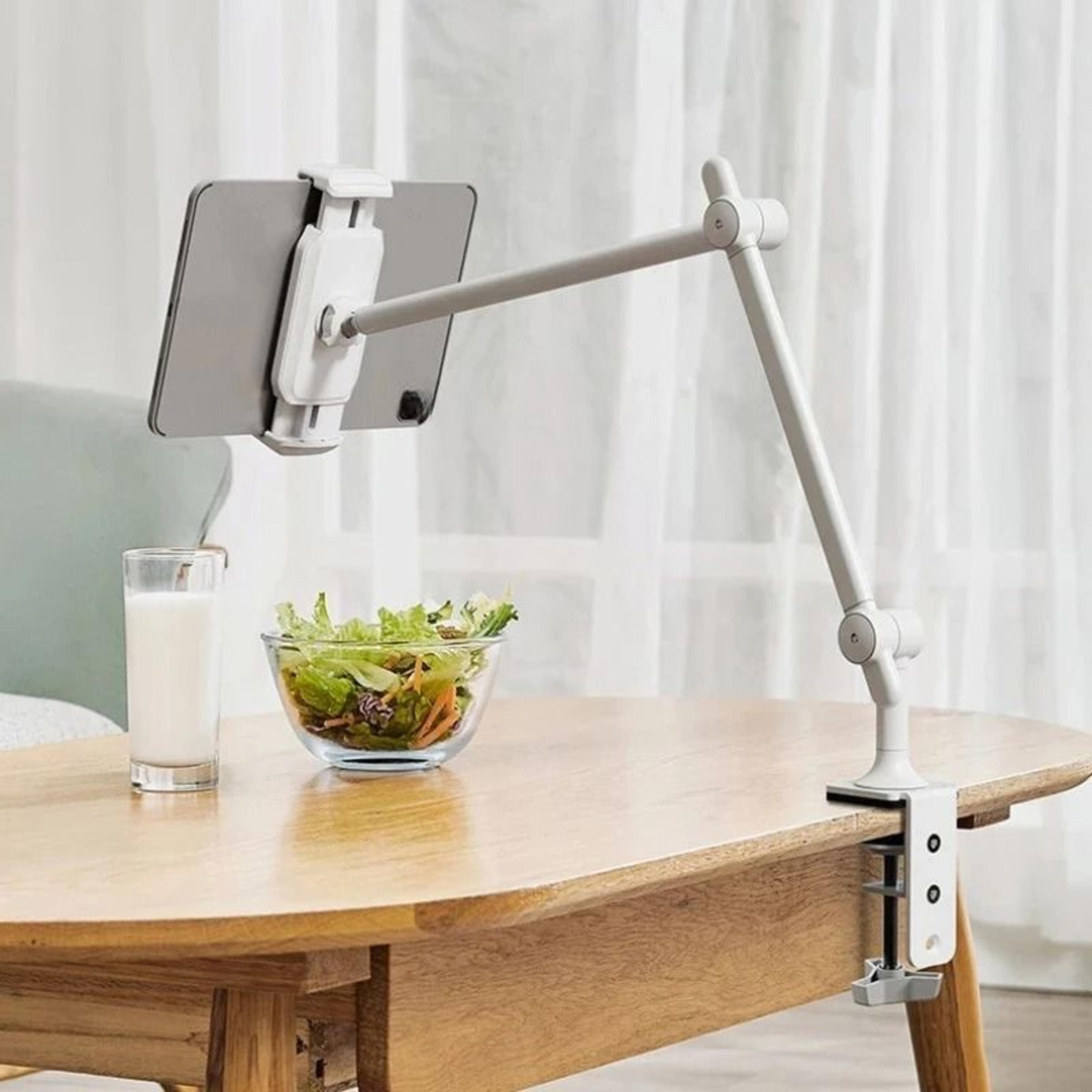 Professional Metal Tablet Stand  Adjustable Desk Mount Arm For IPad 129 And Universal Tablets 0