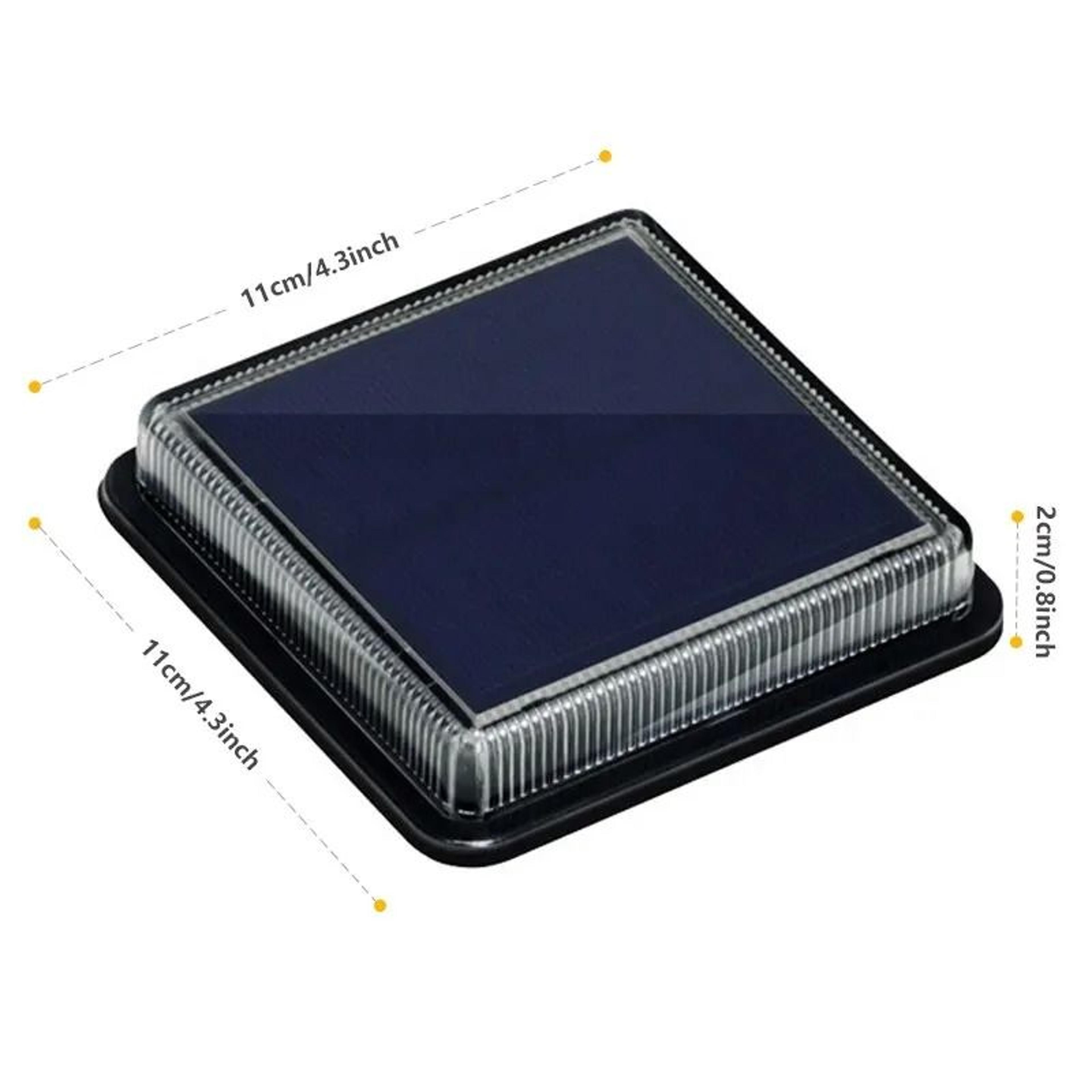 12 LED Solar Deck Lights  HighEfficiency Outdoor Step  Stair Lamps For Garden Decoration 5