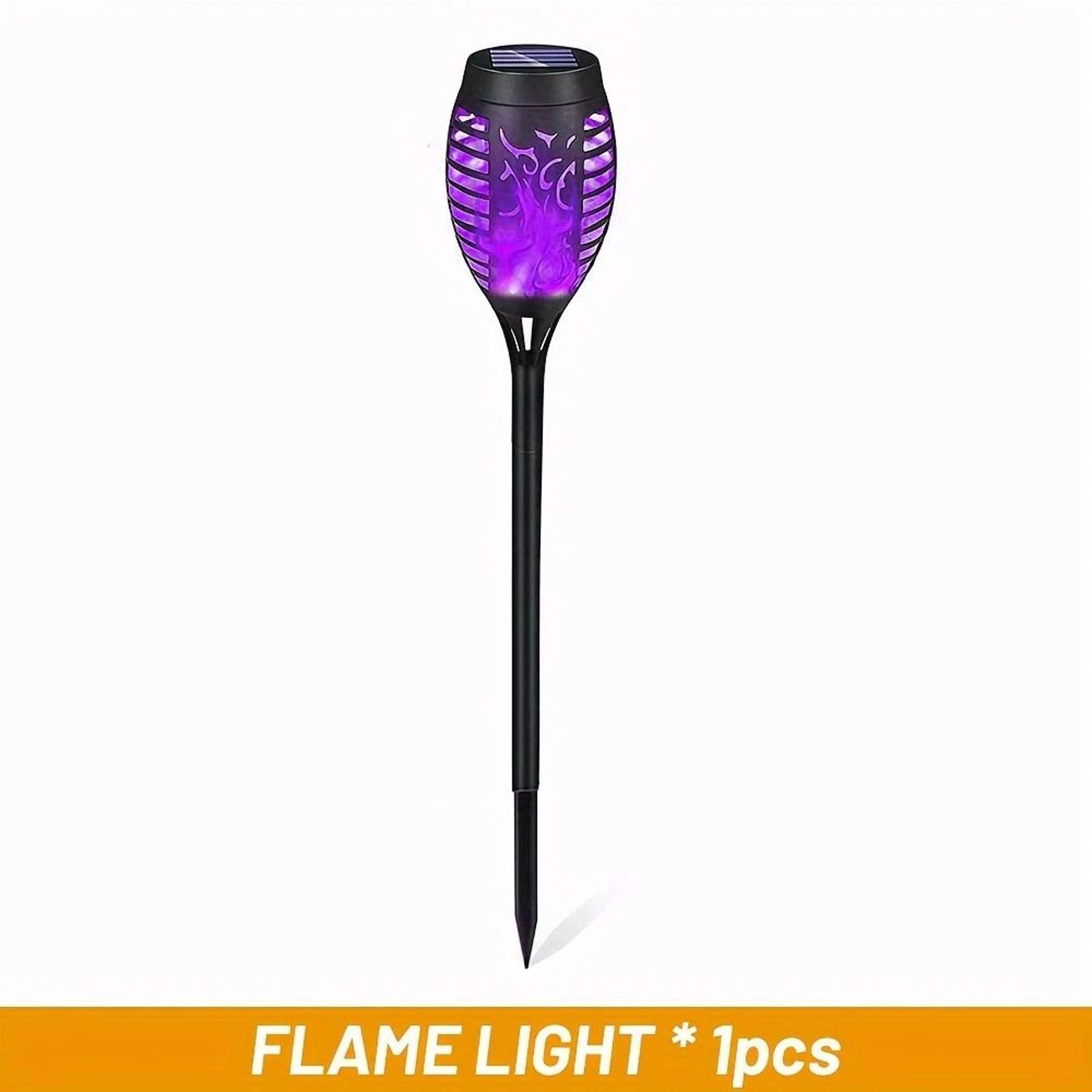 12 LED Solar Flame Torch Light  Halloween Exclusive Flickering Waterproof Garden Lamp 8