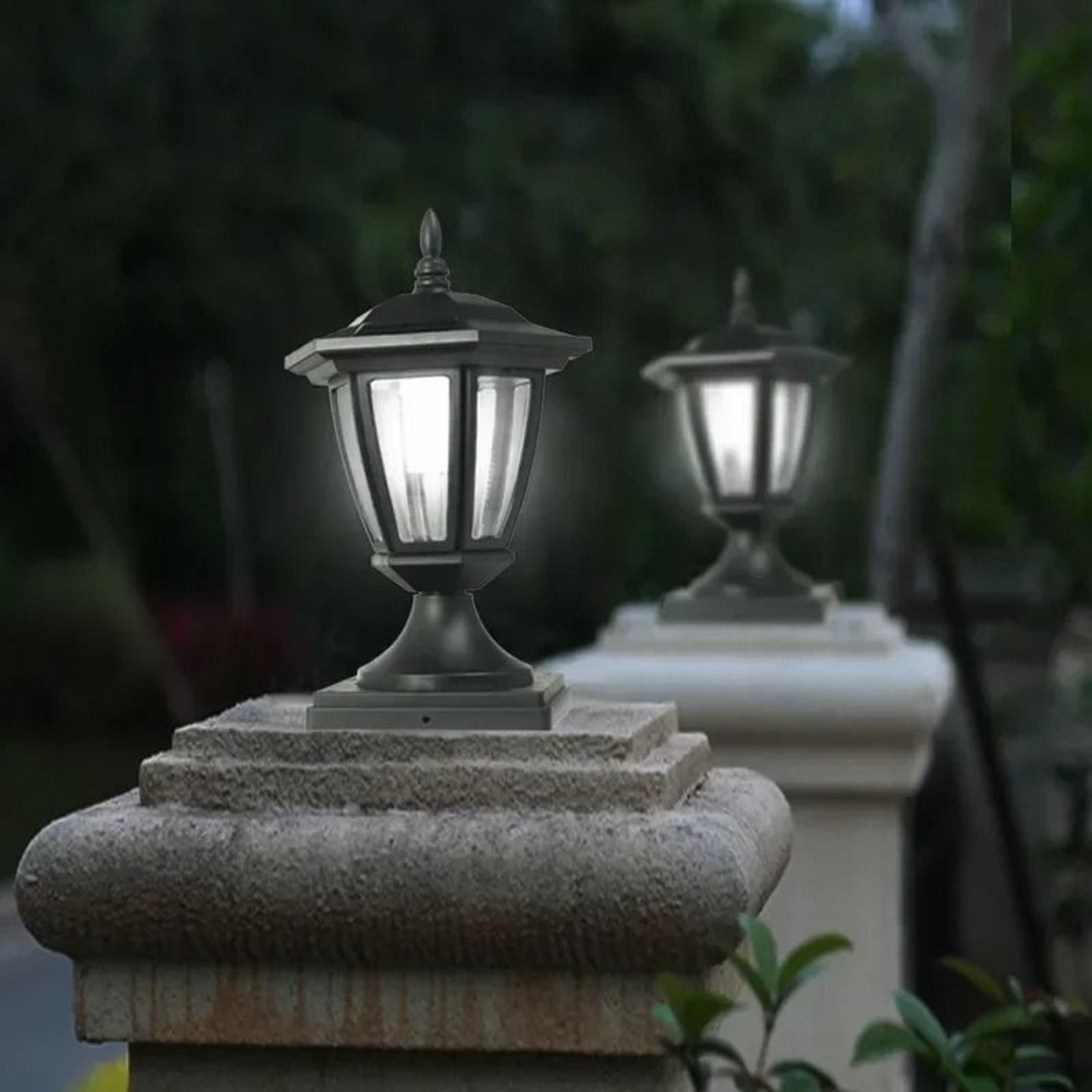 IP65 Solar Fence  Gate Post Lamp  HighBrightness Waterproof Outdoor Security Light For Courtyards 2