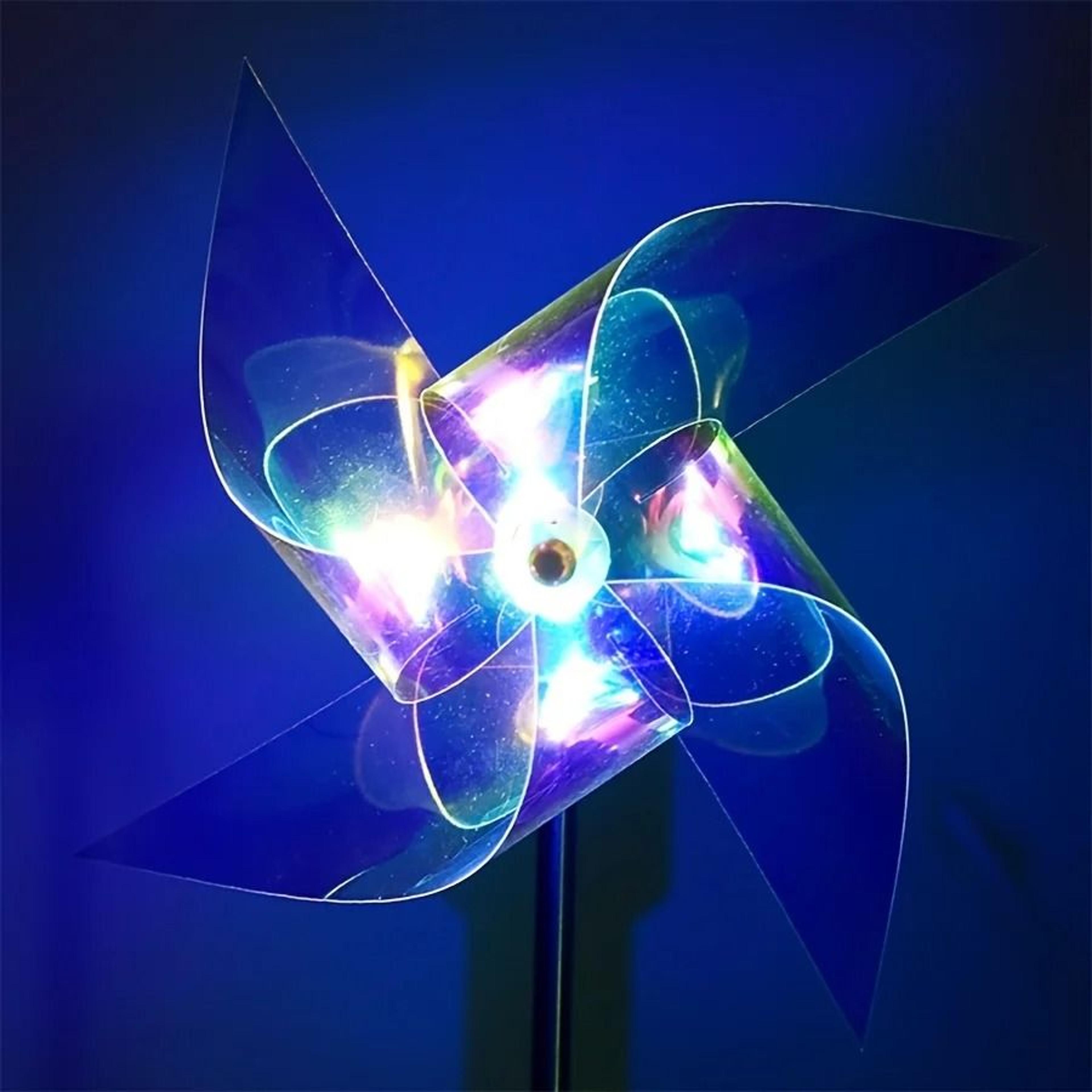 Solar Laser Magic Color Windmill Lamp  Luminous LED Windmill For Outdoor Courtyard  Lawn 1