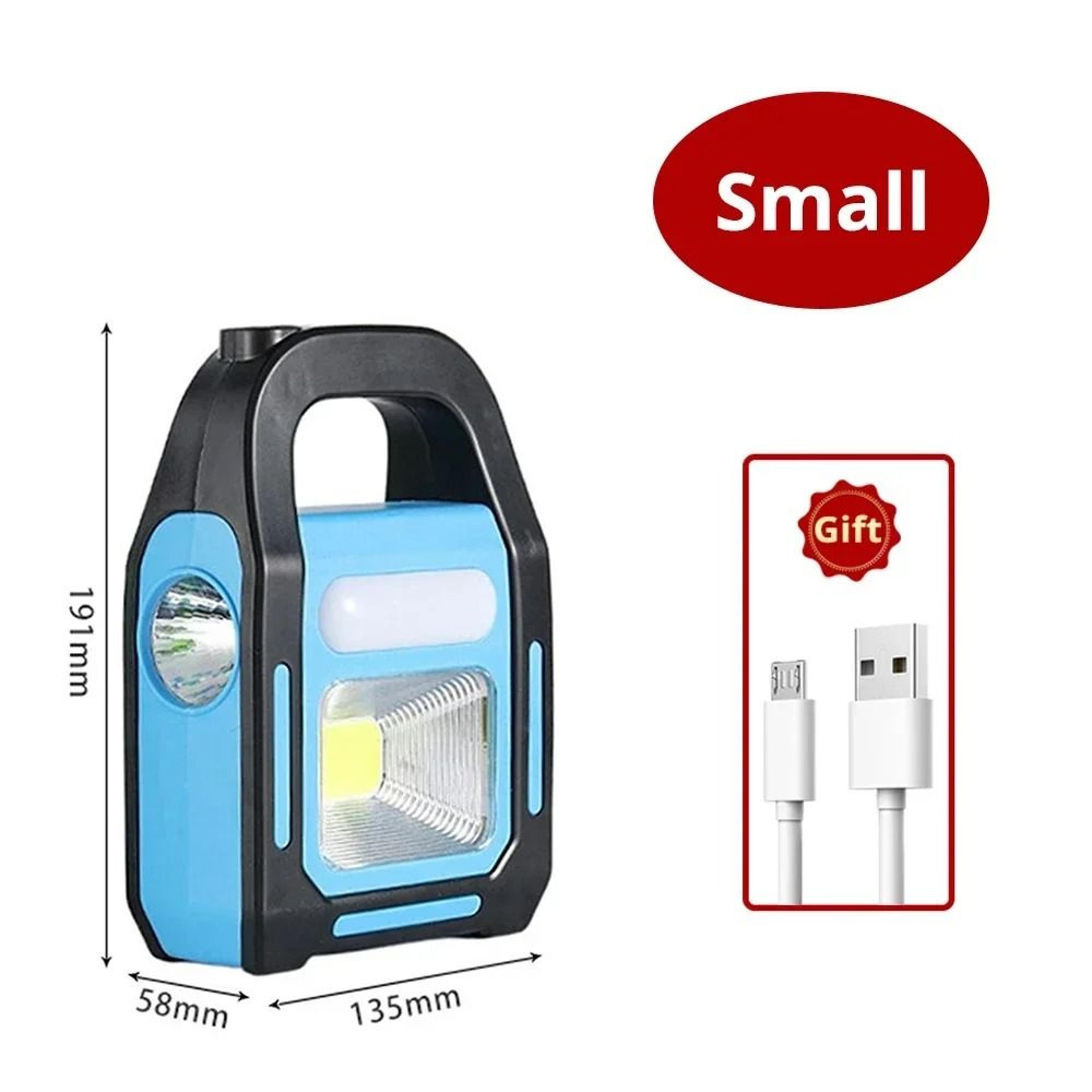 3in1 Solar  USB Rechargeable COB Camping Lantern  Emergency Flashlight  Power Bank For Devices 7