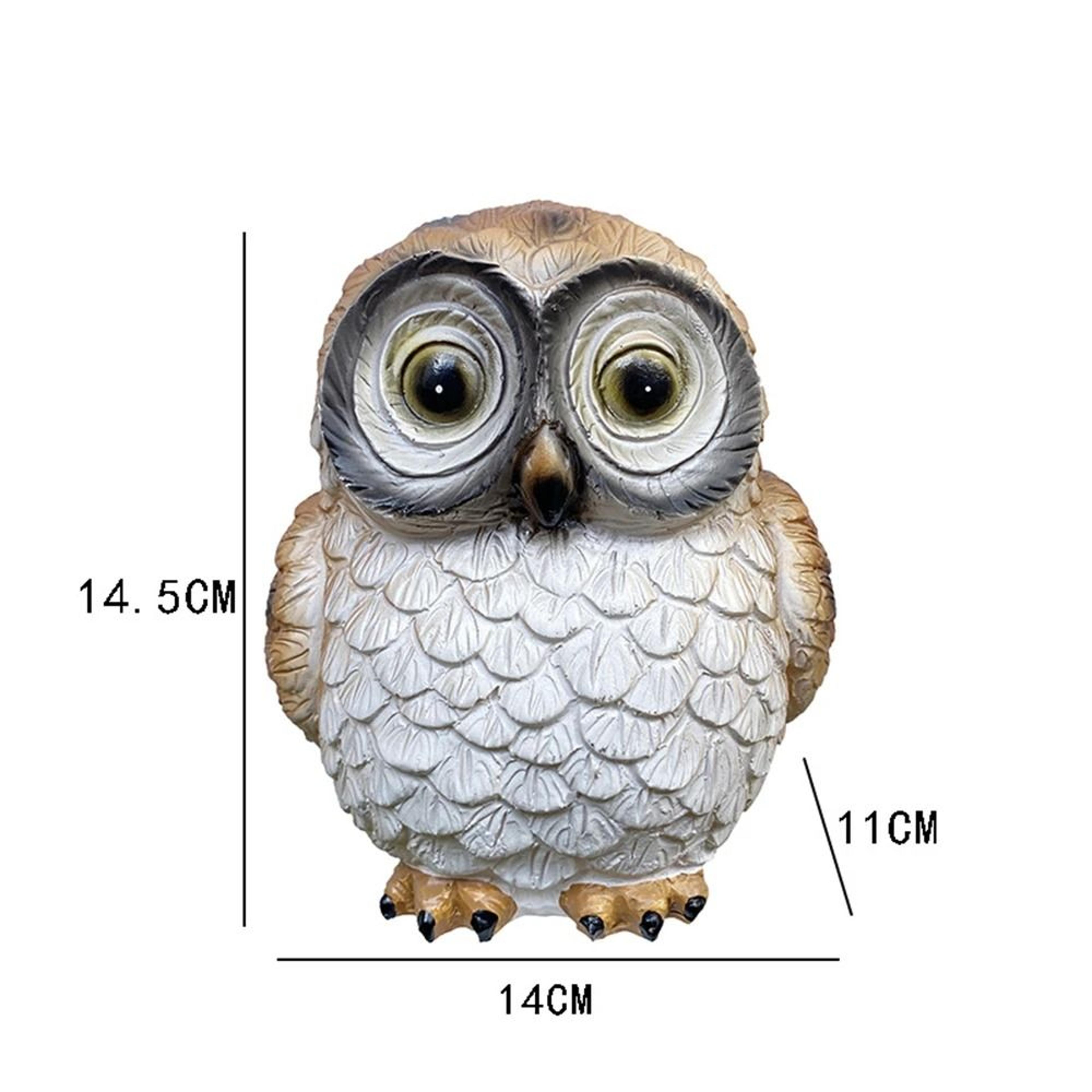 Solar Owl Garden Statue Light  Waterproof Outdoor Decorative Landscape Ornament For Yards  Pathways 4