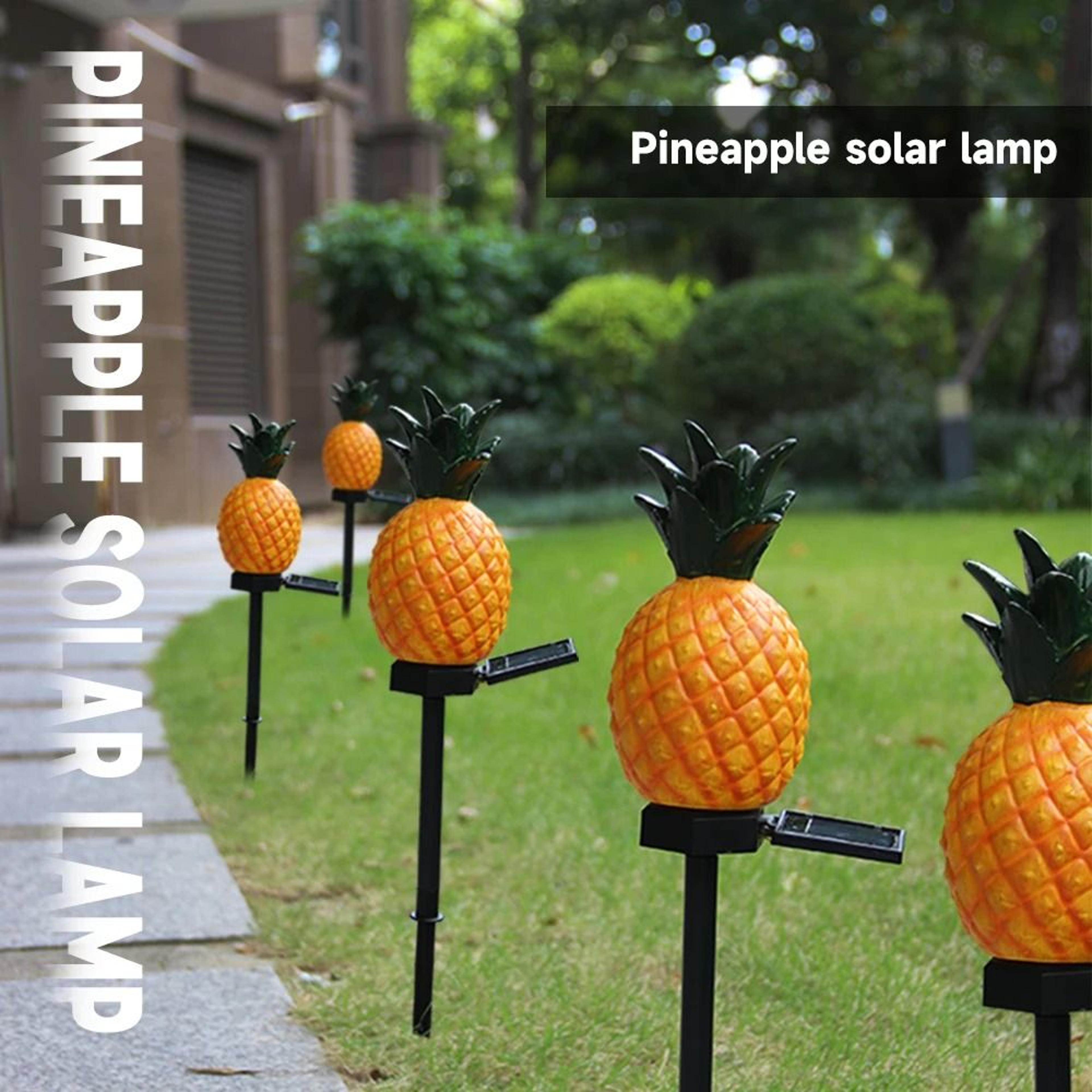 LED Solar Pineapple Yard Lamp  Waterproof Simulation Landscape Stake Light For Garden  Lawn 1