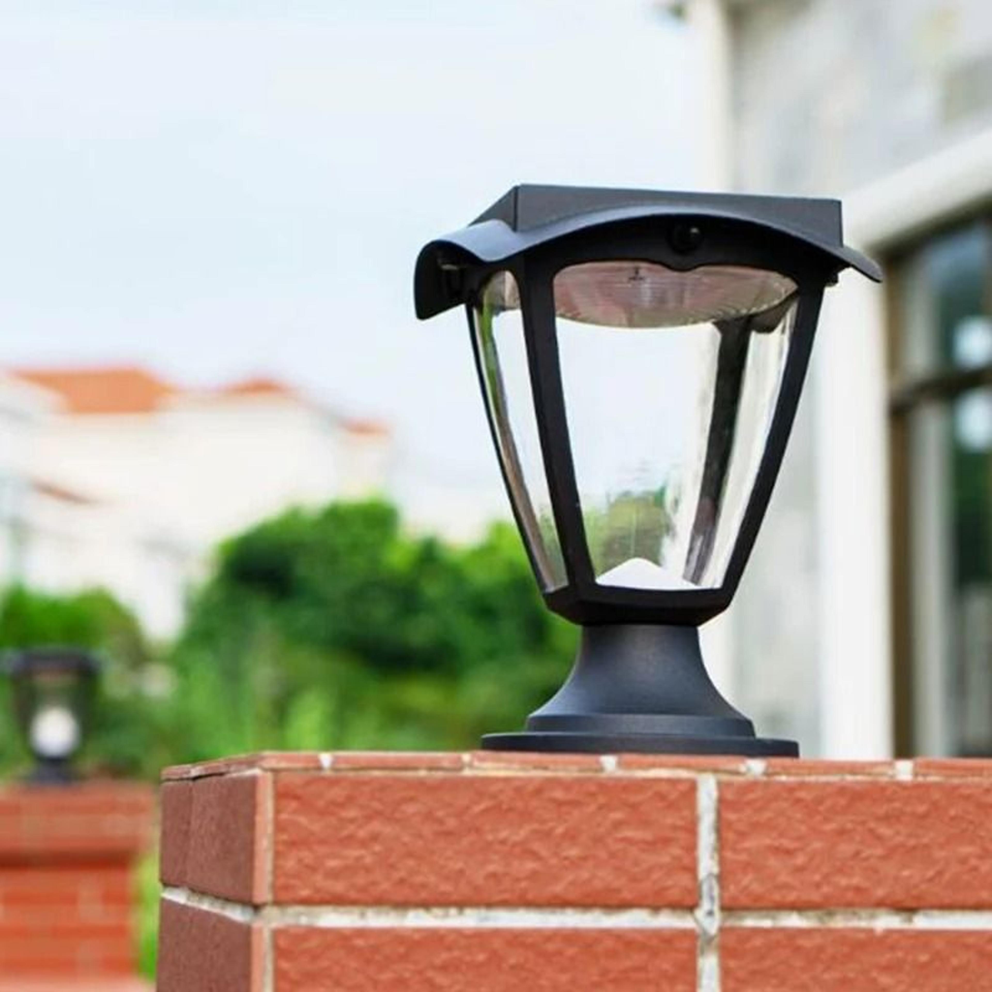 Solar Column Pillar Light  Waterproof Outdoor LED Deck Post Cap Lamp For Garden  Landscape Decor 0