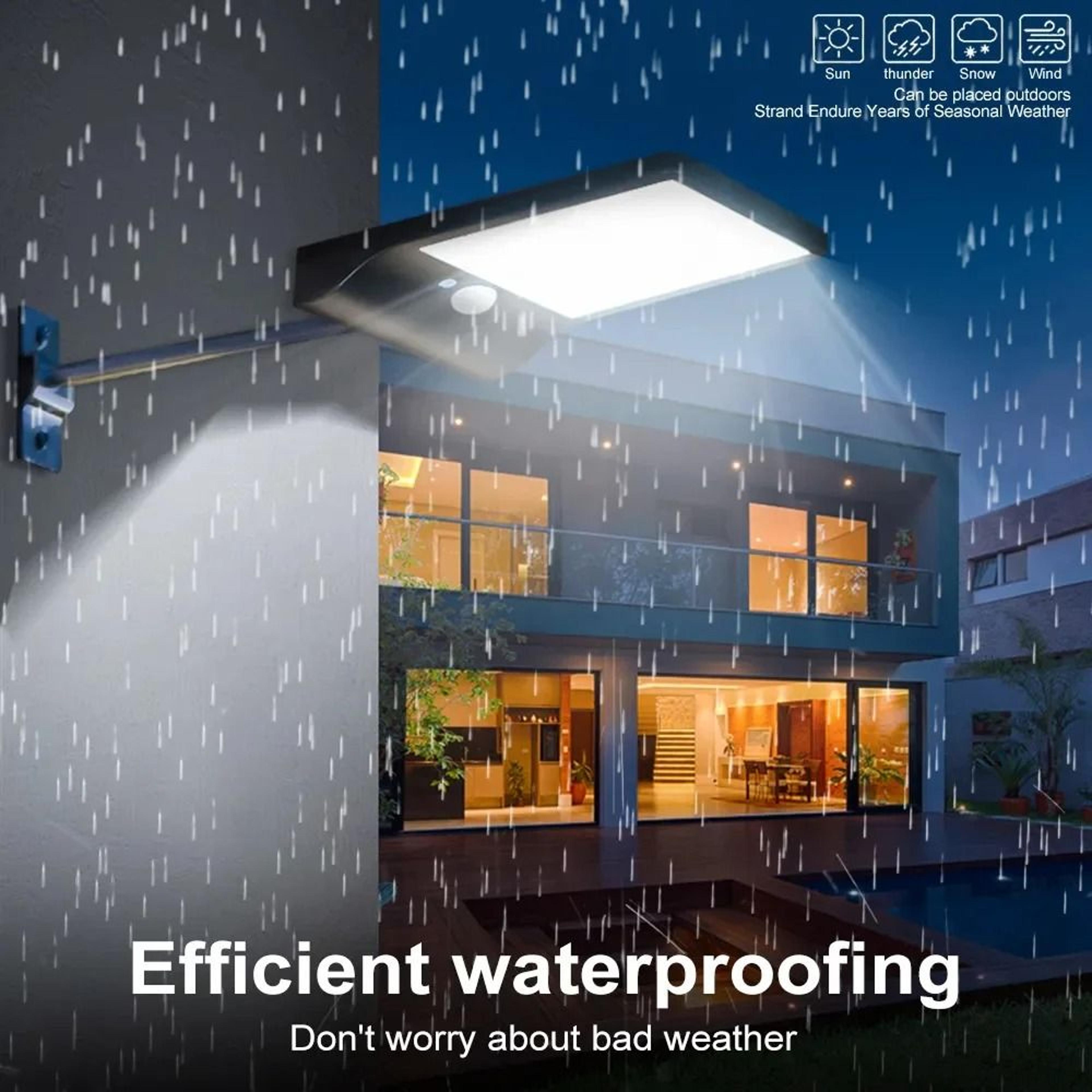 COB Solar Street Light  IP65 Waterproof Human Body Sensor Outdoor Garden  Path Lamp 1