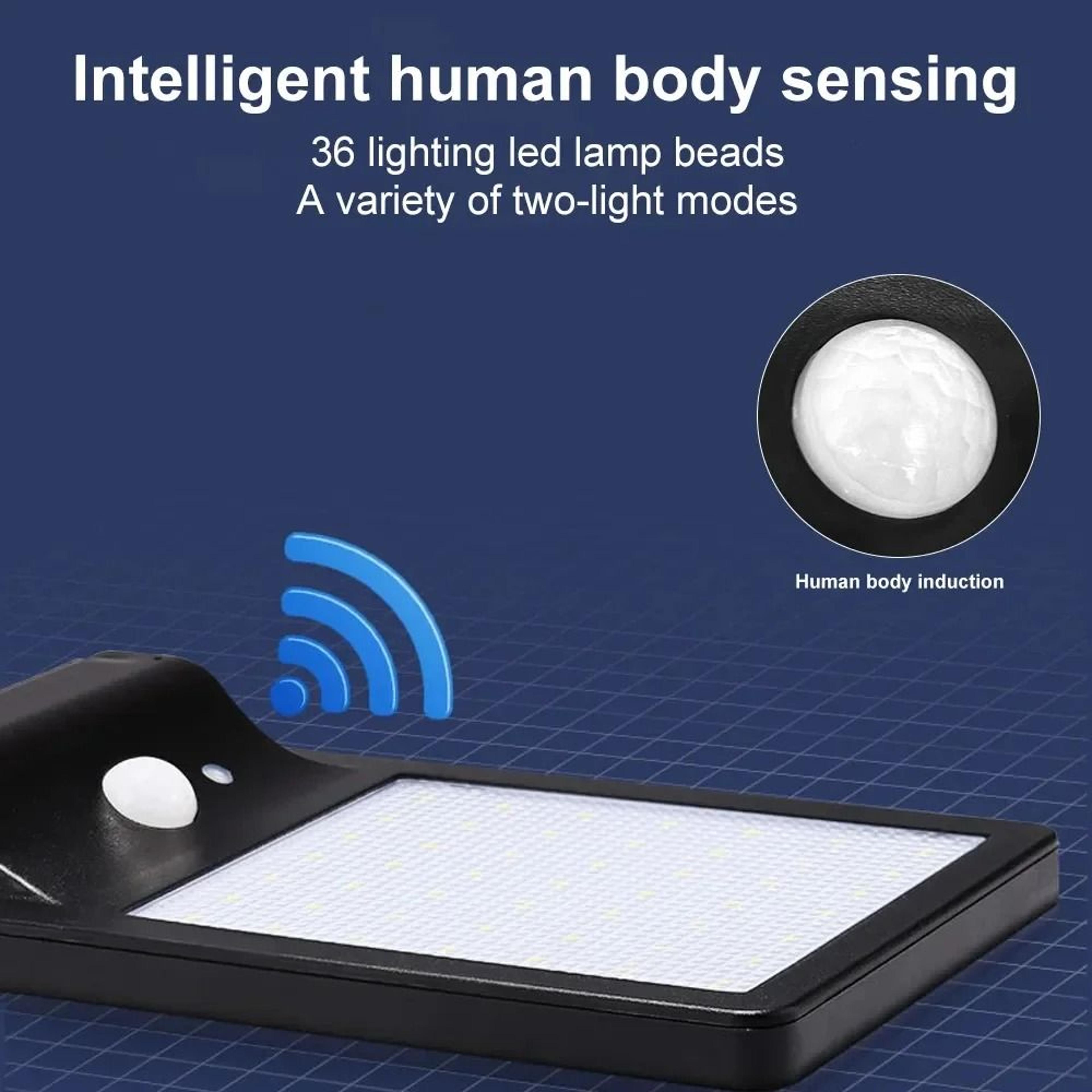 COB Solar Street Light  IP65 Waterproof Human Body Sensor Outdoor Garden  Path Lamp 3