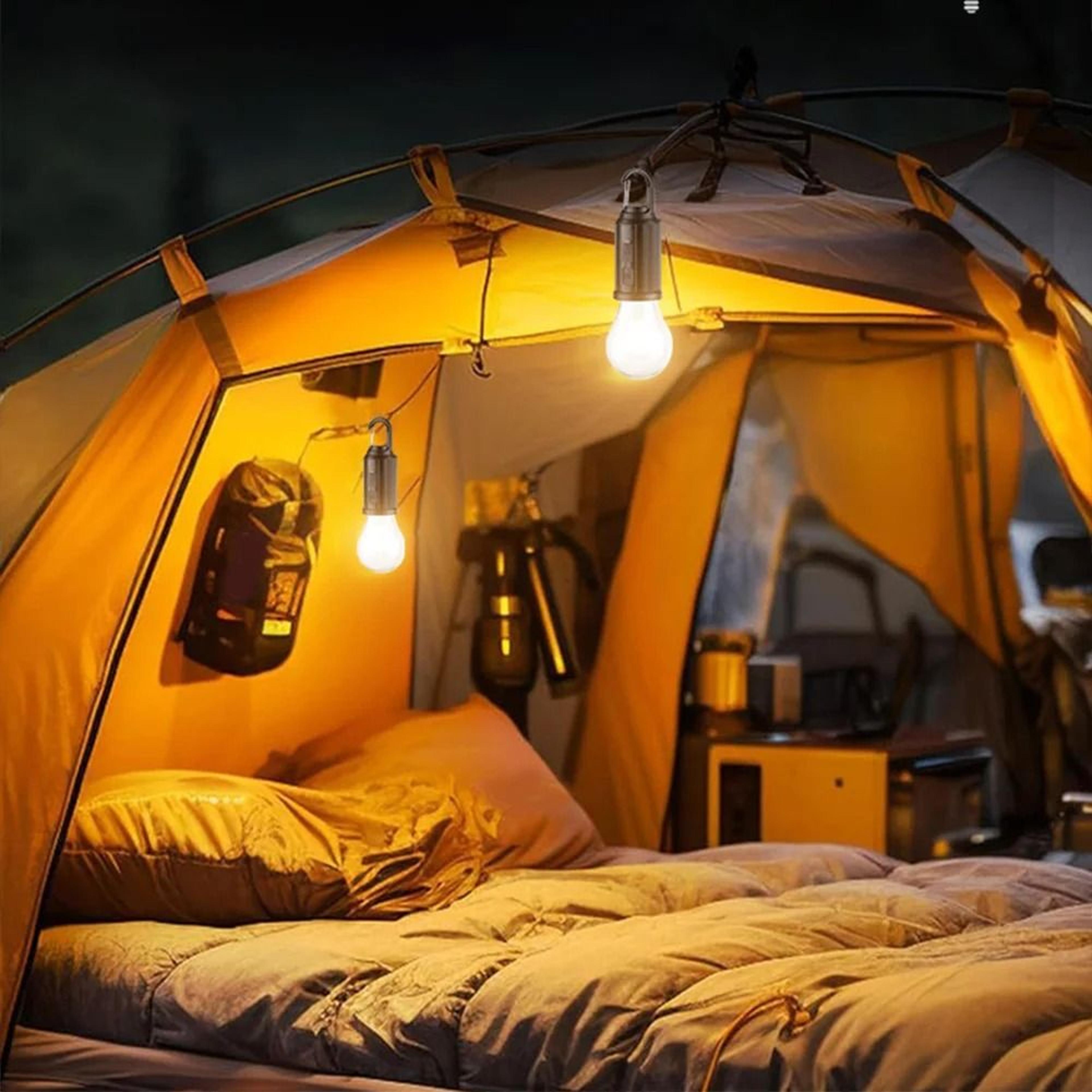 Solar Powered LED Camping Lantern  Waterproof Handheld 100LM Light With USB Charging For Outdoor BB 1