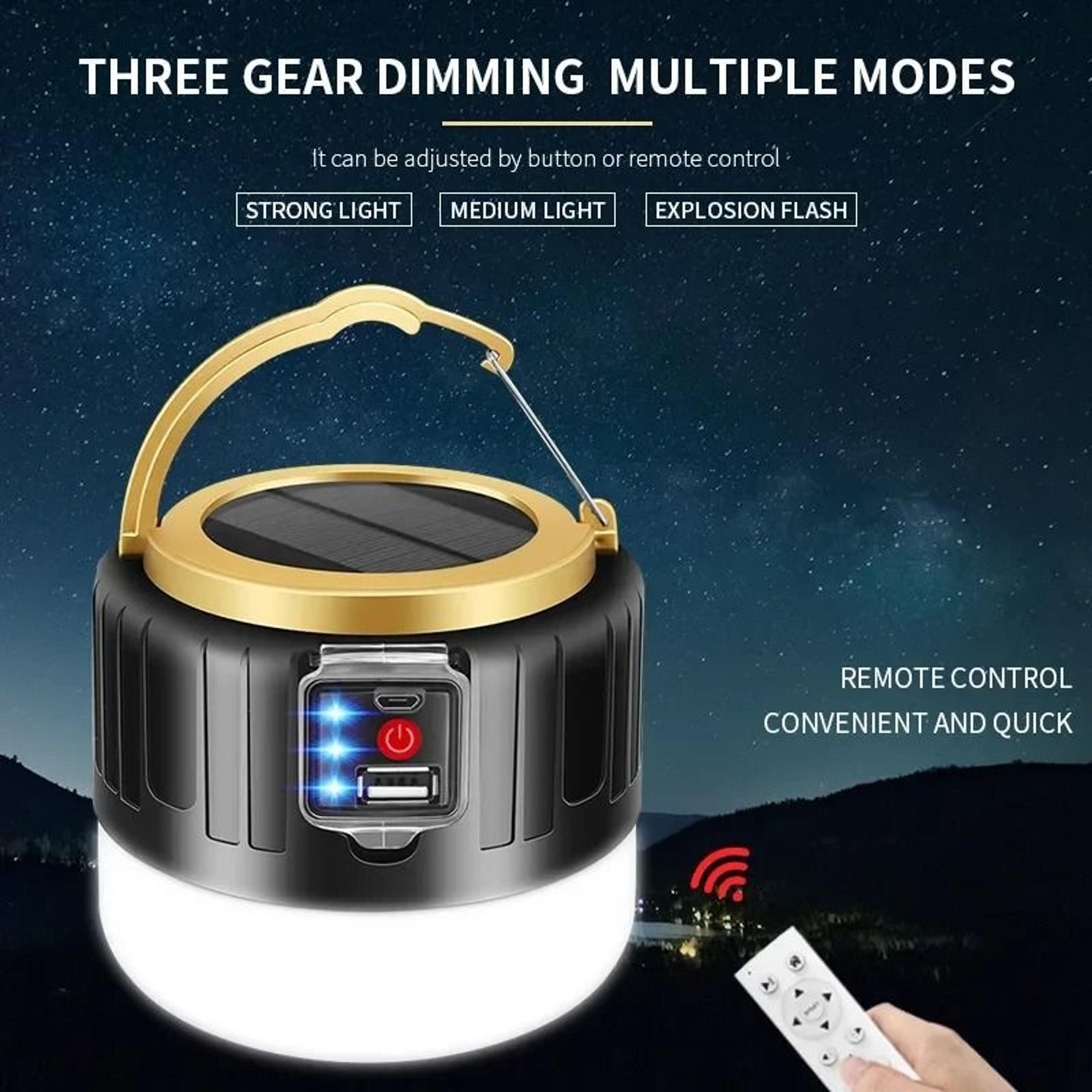 Portable Rechargeable Camping Lantern  Waterproof LED Floodlight  7200mAh Power Bank For Outdoor Ex 2