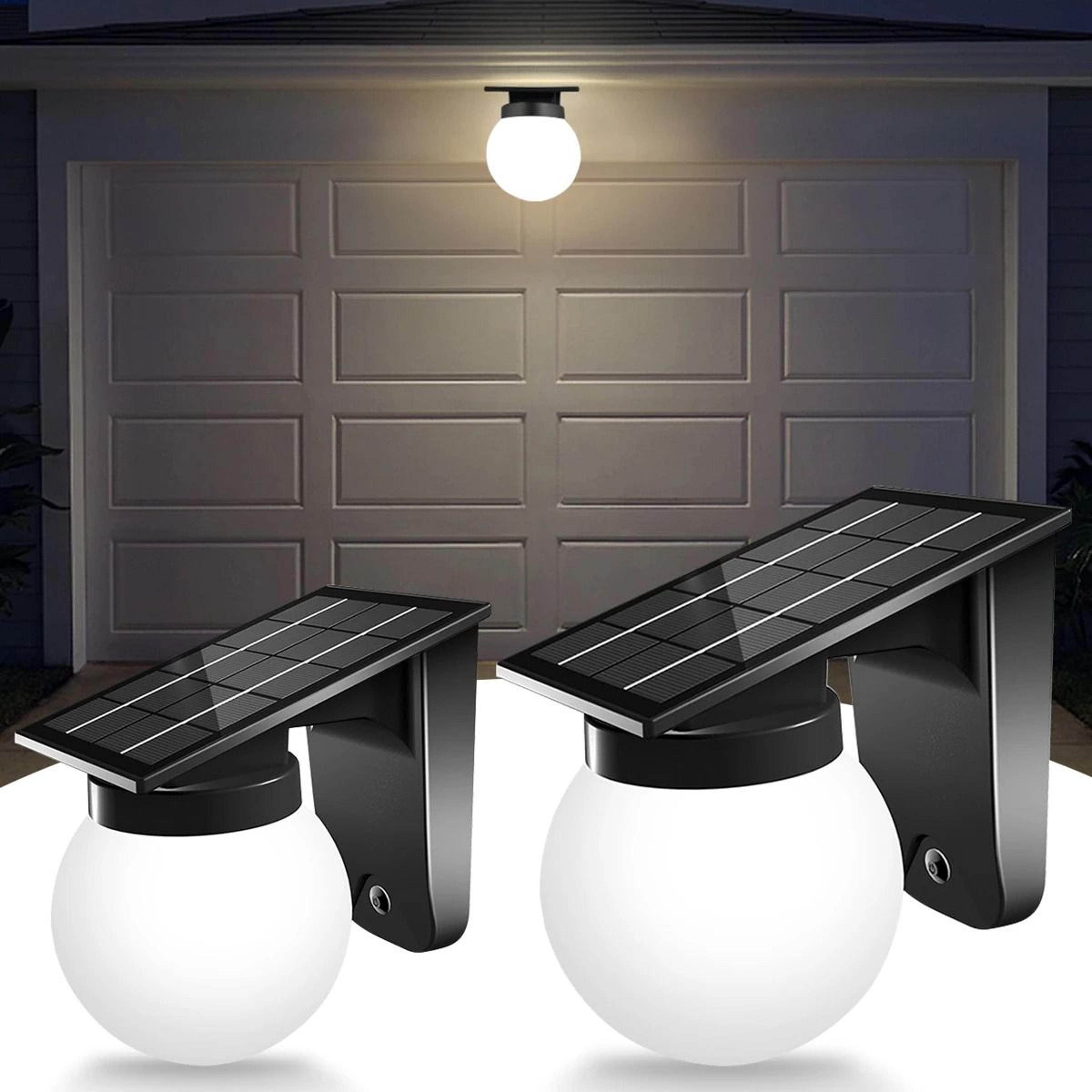 Solar Outdoor Wall Light  IP65 Waterproof Adjustable Brightness Landscape Lighting For Garden Yard  0