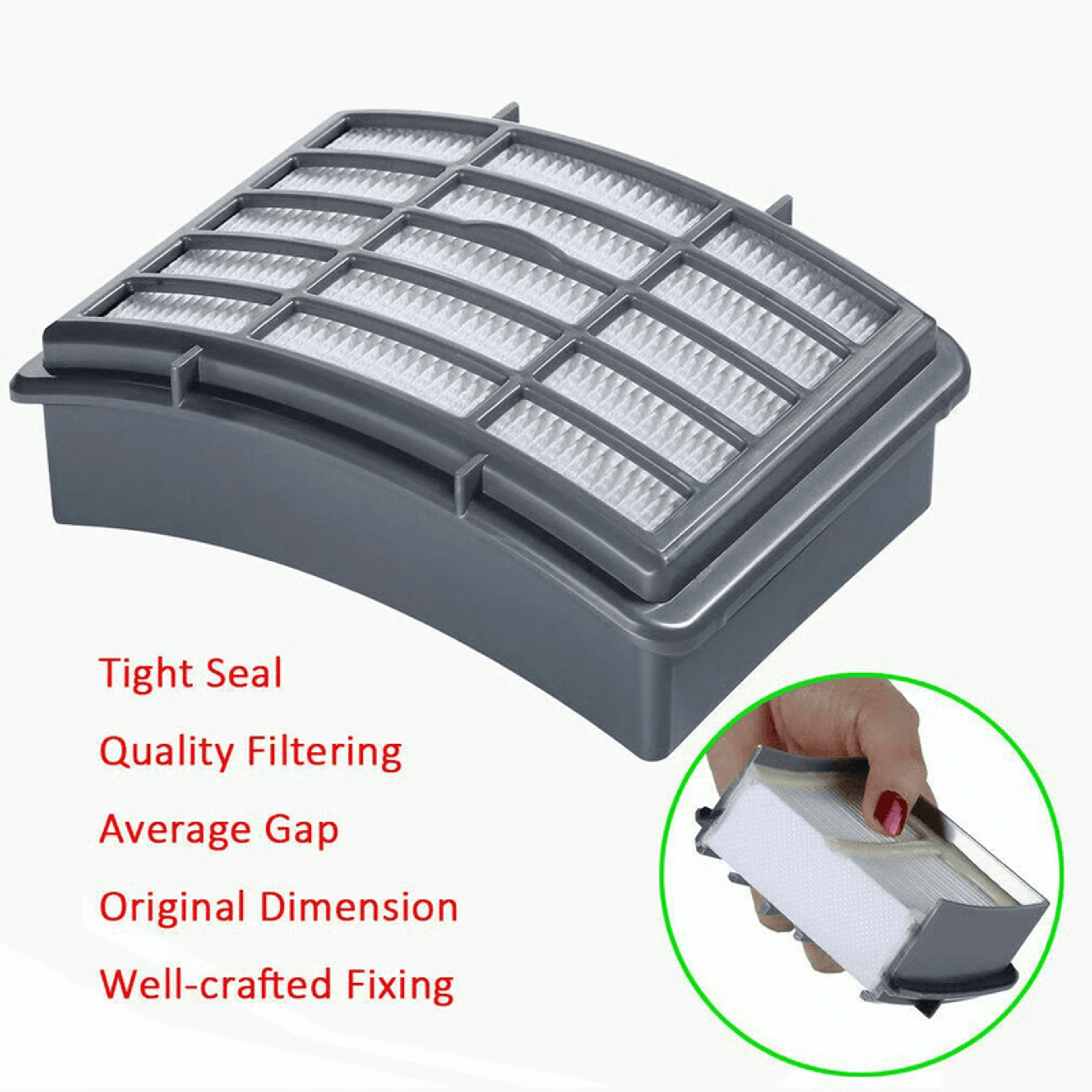 Vacuum Filter Replacement Kit For Shark Navigator  Fits NV350 NV360 NV370 XFF350 XHF350 4