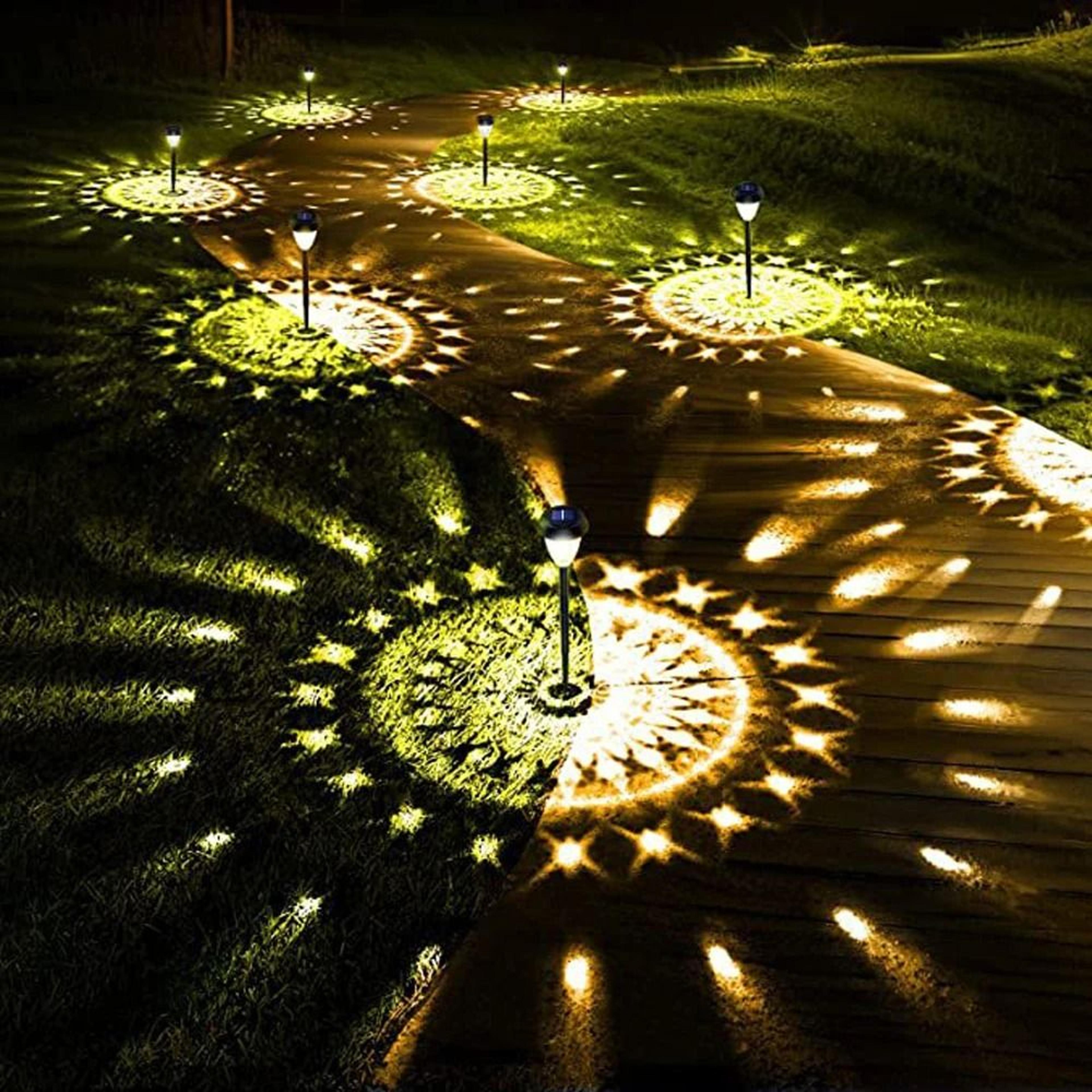 Super Bright Solar Pathway Lights  IP65 Waterproof LED Landscape Lighting  Decorative Garden Decor 7