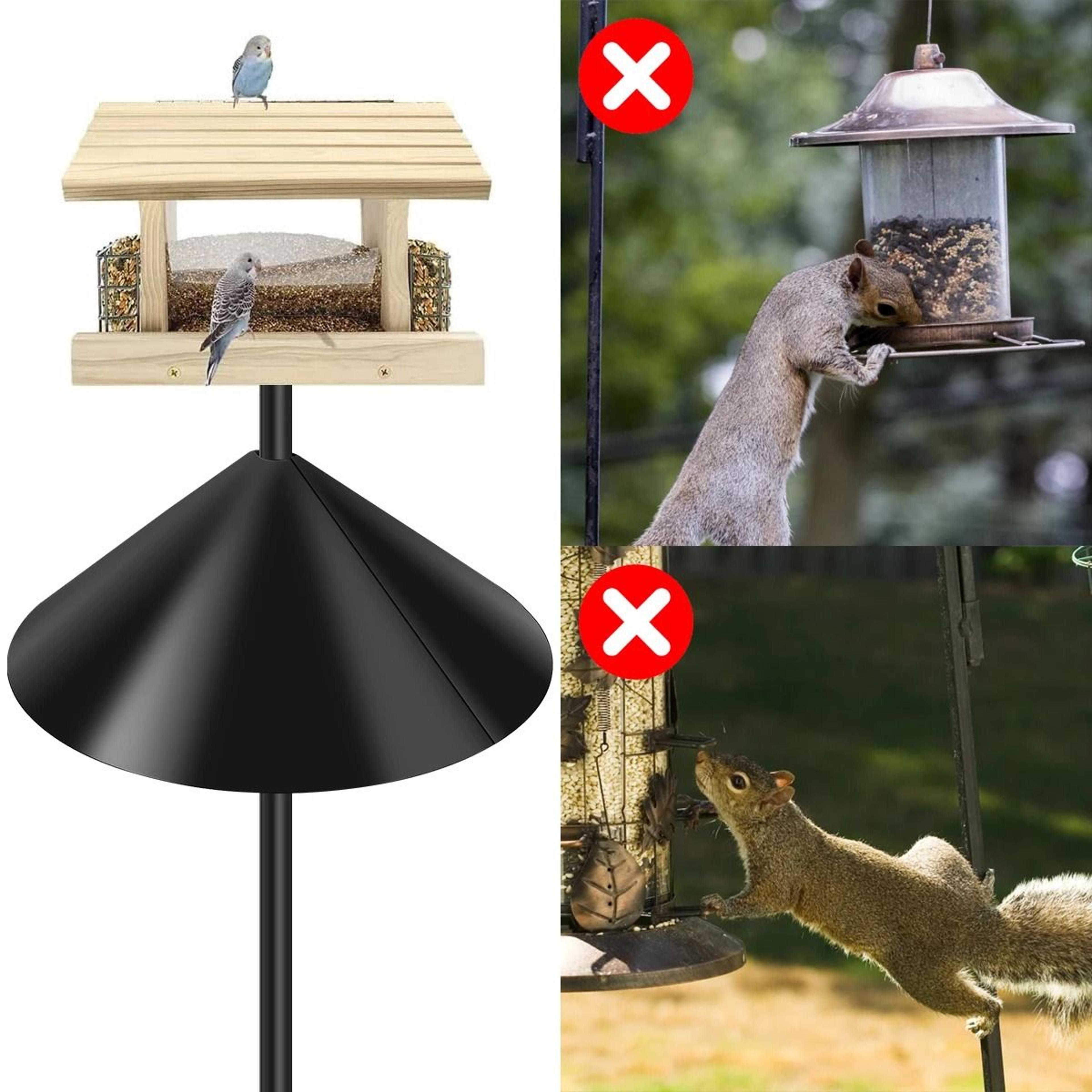 Wrap Around Squirrel Baffle  Durable Plastic Bird Feeder Protection  1218 Inch Squirrel Proof Guard 4