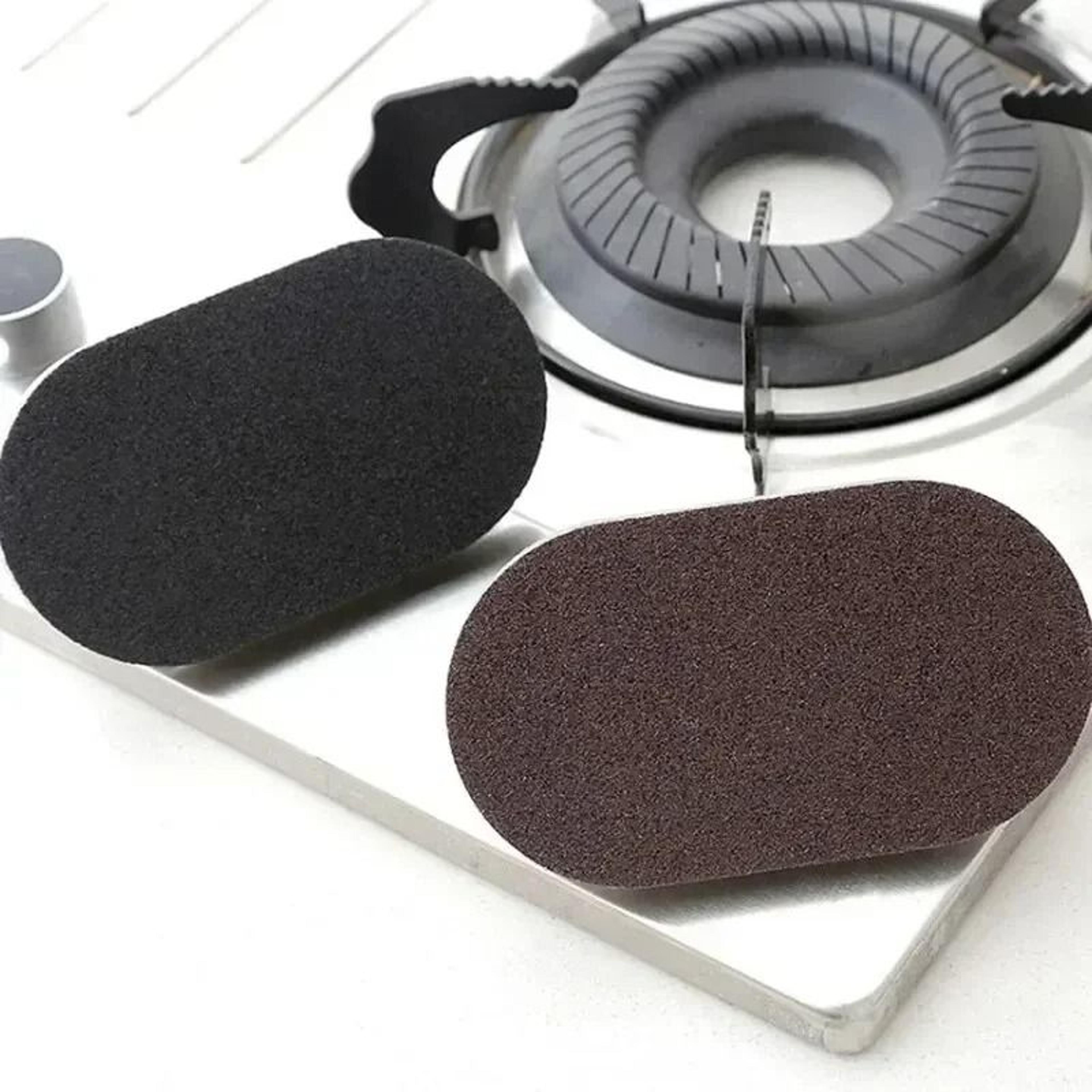 Reusable Emery Magic Sponge  HeavyDuty Kitchen Pot Brush With Handle For Decontamination  Easy Clea 1