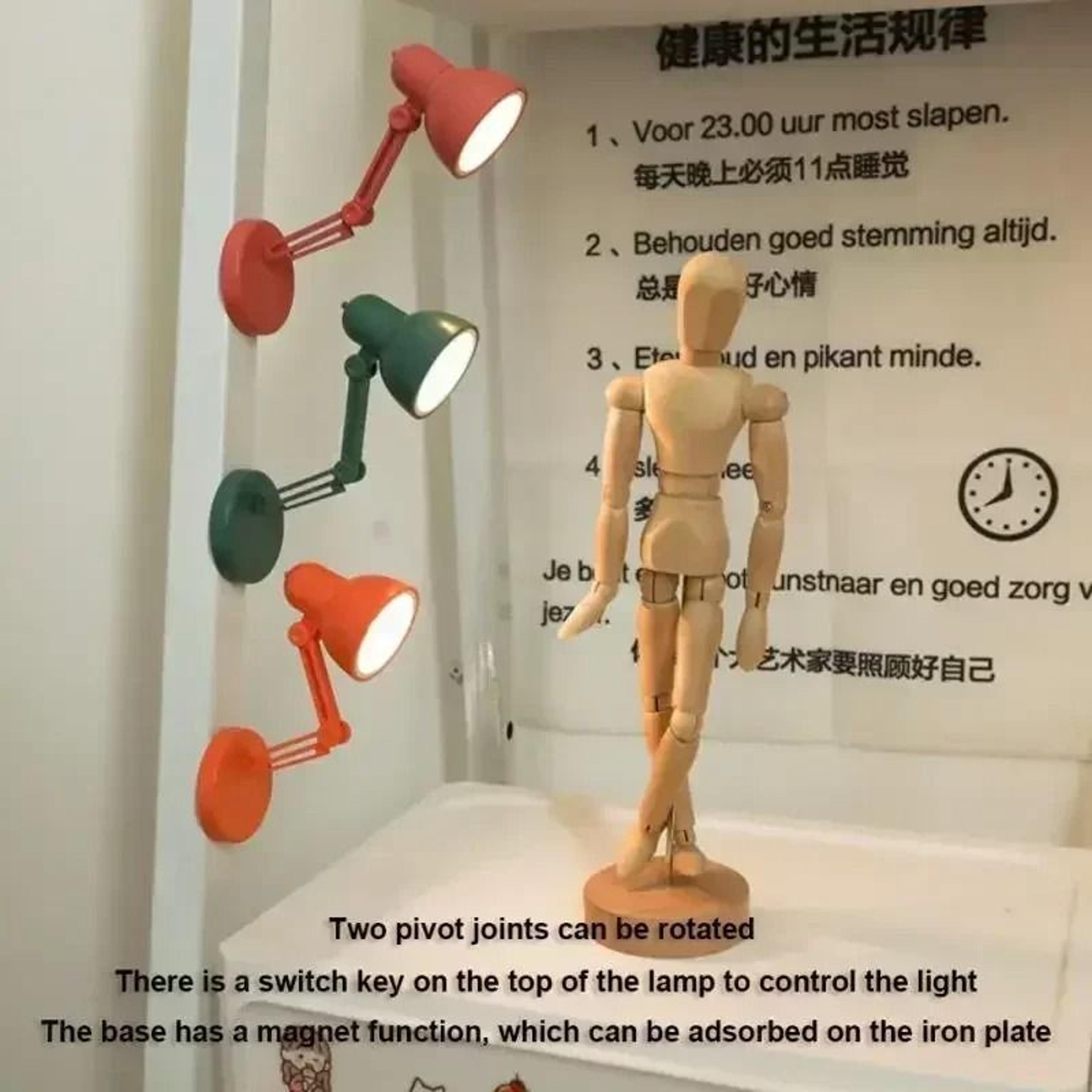 Portable LED Mini Desk Lamp With Clip  USB Powered Reading Light For Bedroom Dorm  Study 3