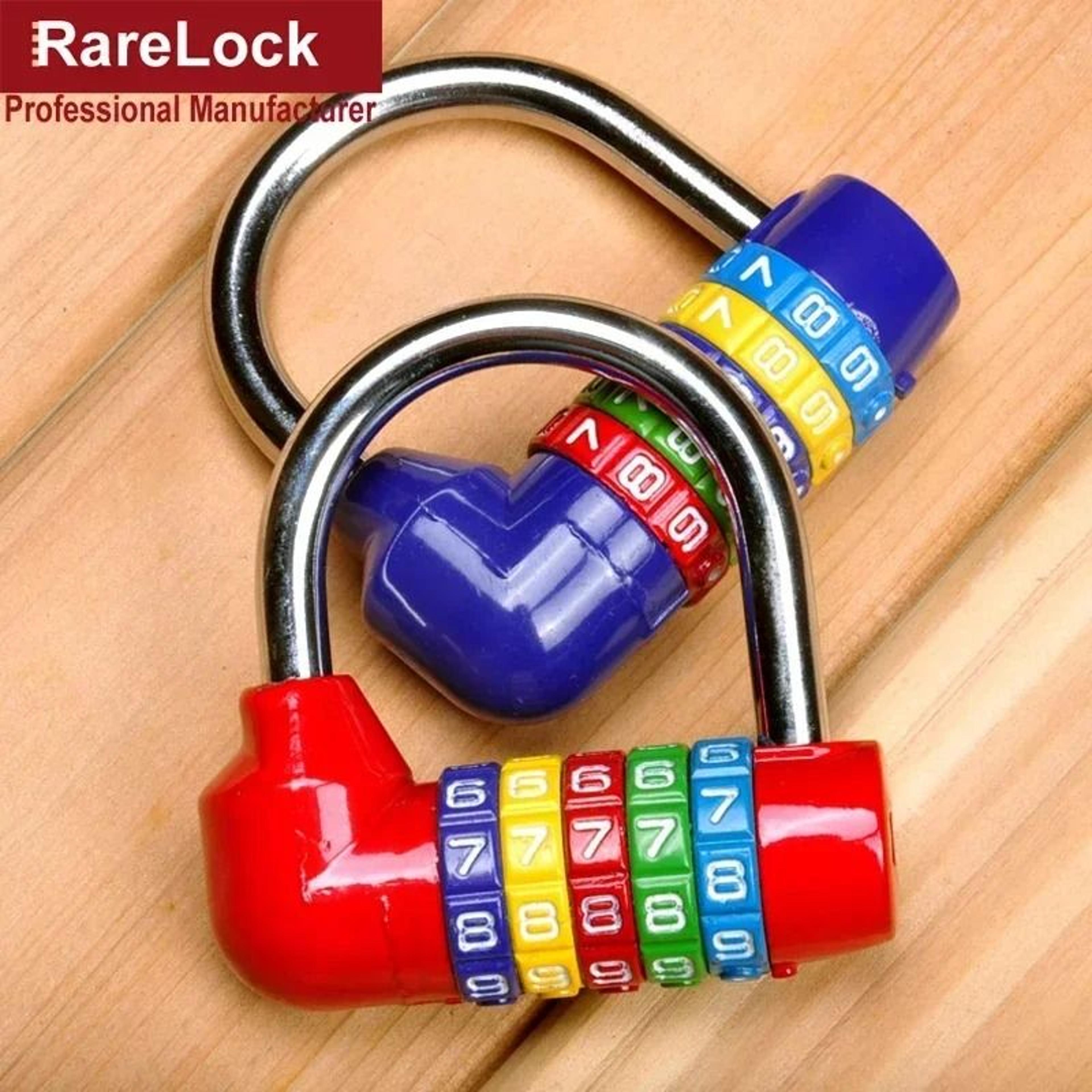 Red 5Letter Combination Padlock  Professional Zinc Alloy Code Lock For Gym  Travel Security 2