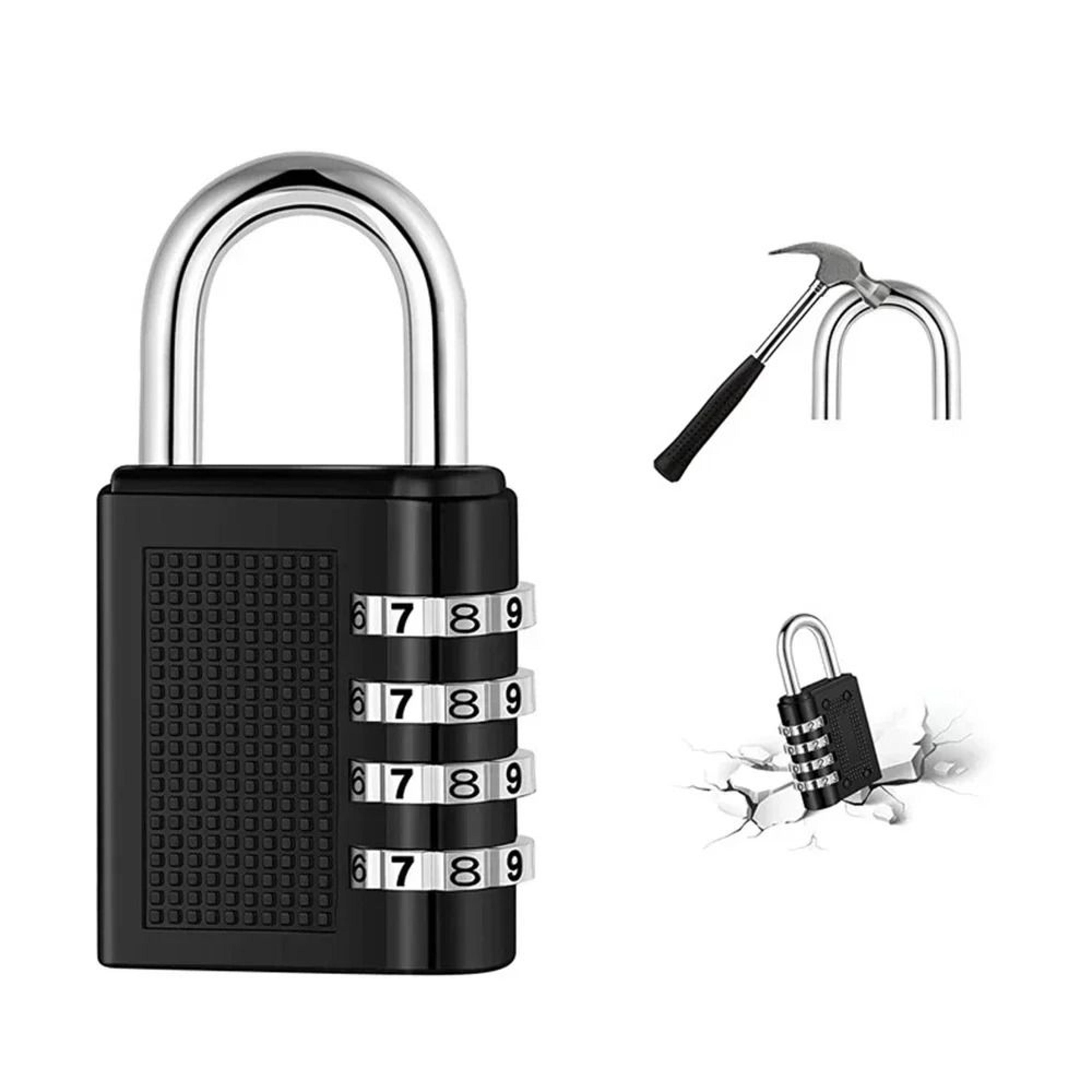 2PCS 4Digit Combination Padlocks  Waterproof Zinc Alloy Security For School  Gym Lockers 4
