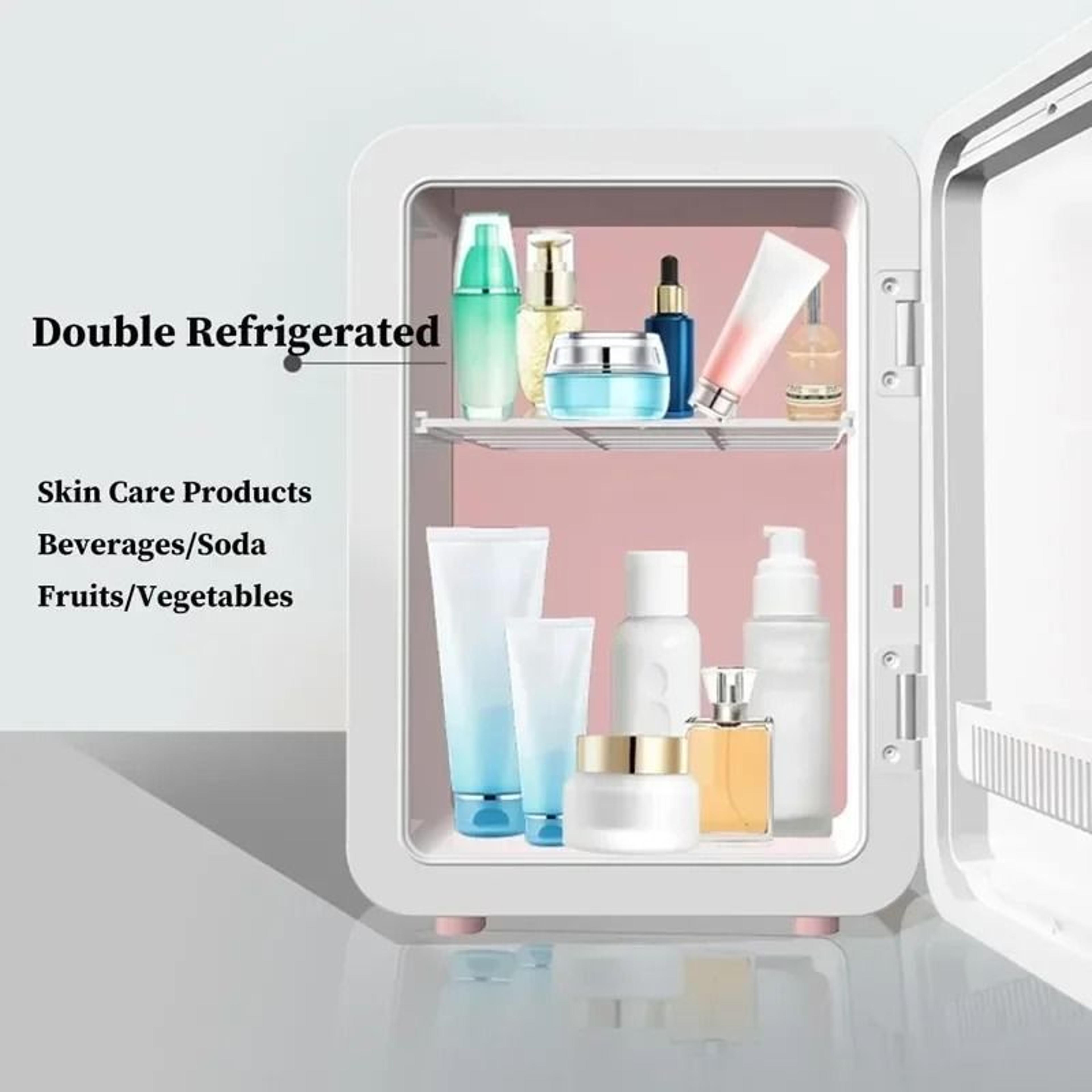 6L Car Mini Fridge  Beauty Refrigerator  Portable Semiconductor Skincare  Makeup CoolerHeater 3