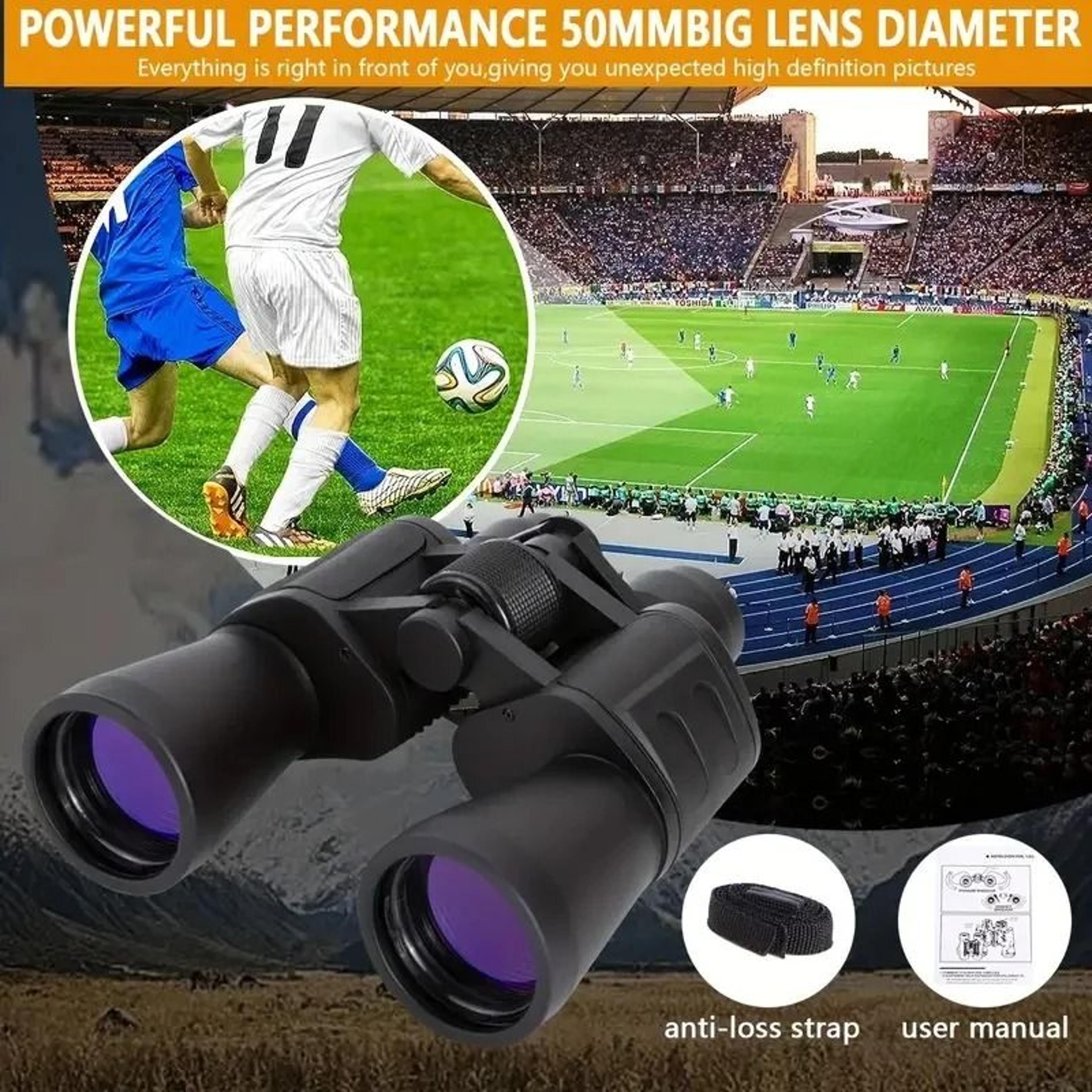 Military 20x50 Powerful Long Range Binoculars  Professional Zoom HD BAK4Prism Telescope  High Magni 5
