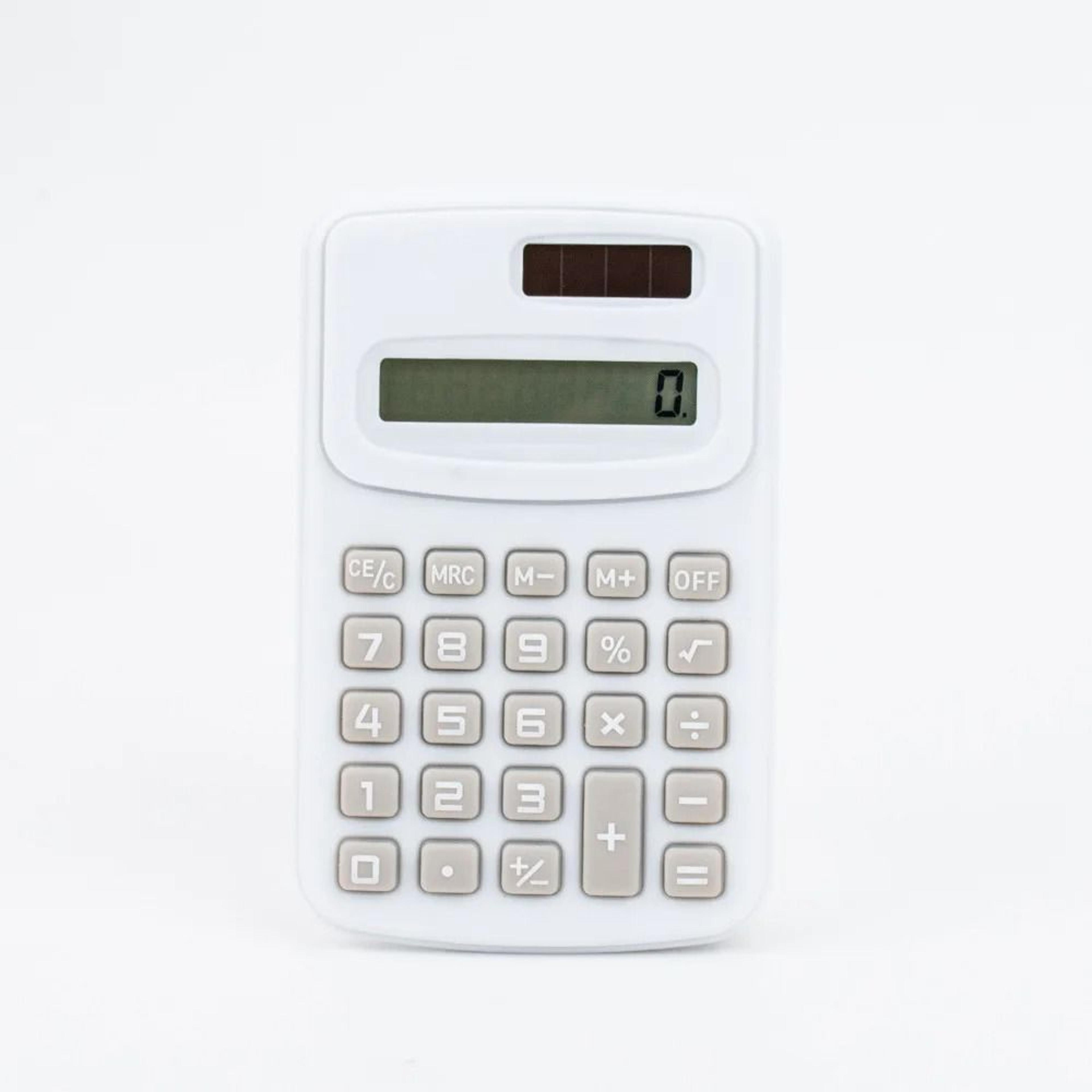 Small Solar Portable Calculator Cute 8 Digits LCD Electronic Primary School Teaching Supplies 7