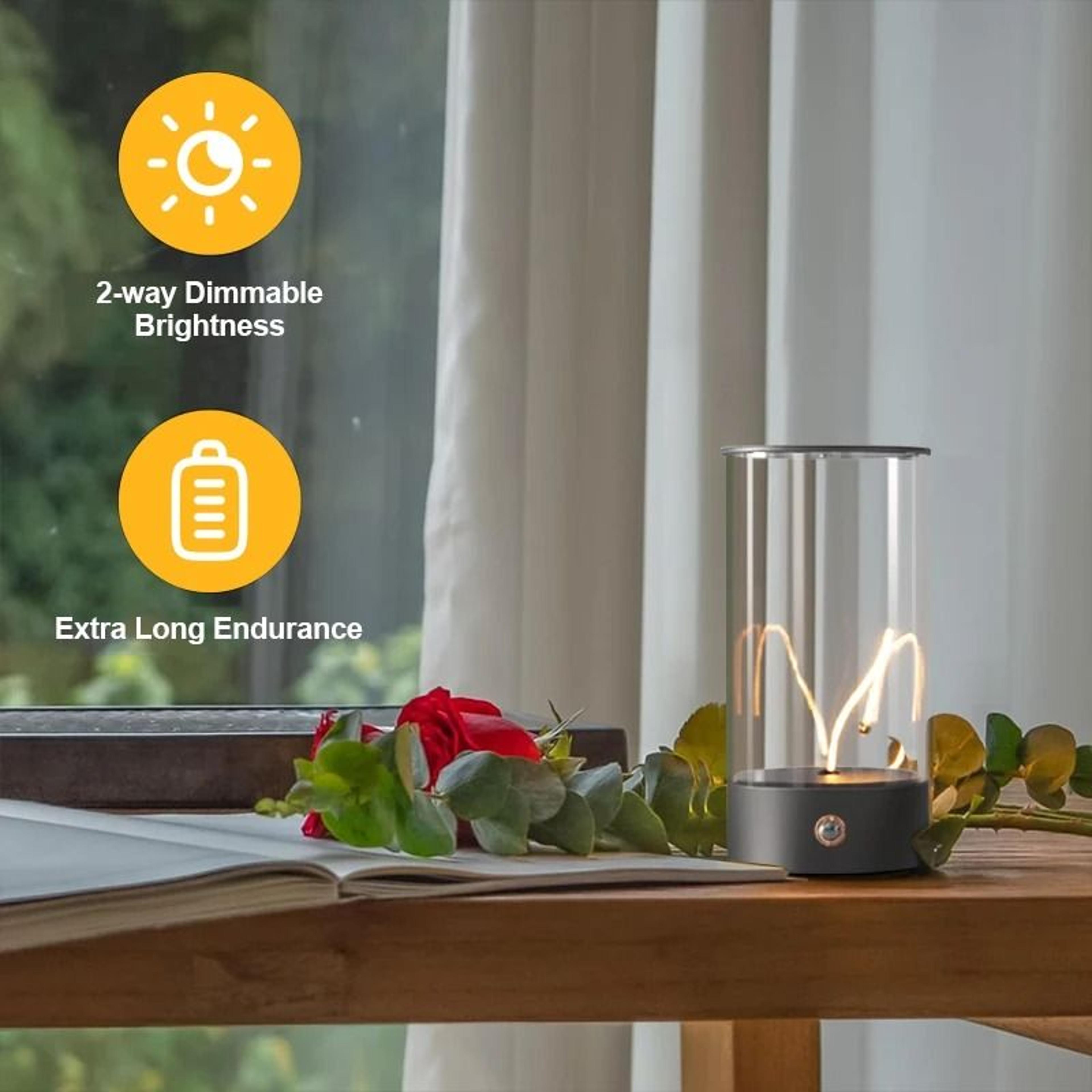 Minimalist Magnetic Cordless Desk Lamp Touch Control USB Rechargeable Nightstand Light 3