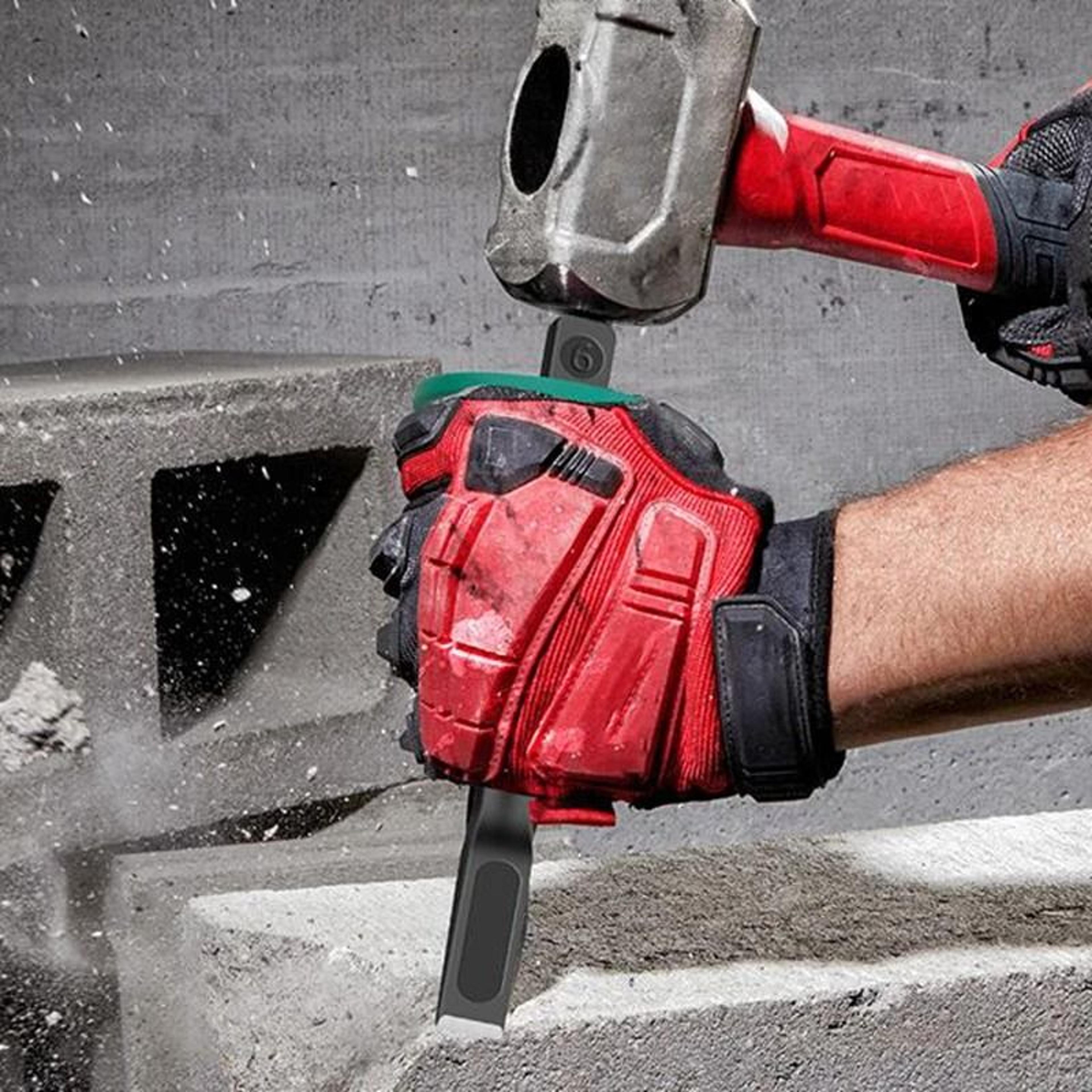 Precision Chrome Vanadium Steel Stone Flat Chisel With Ergonomic Hand Guard For Concrete And Masonr 5