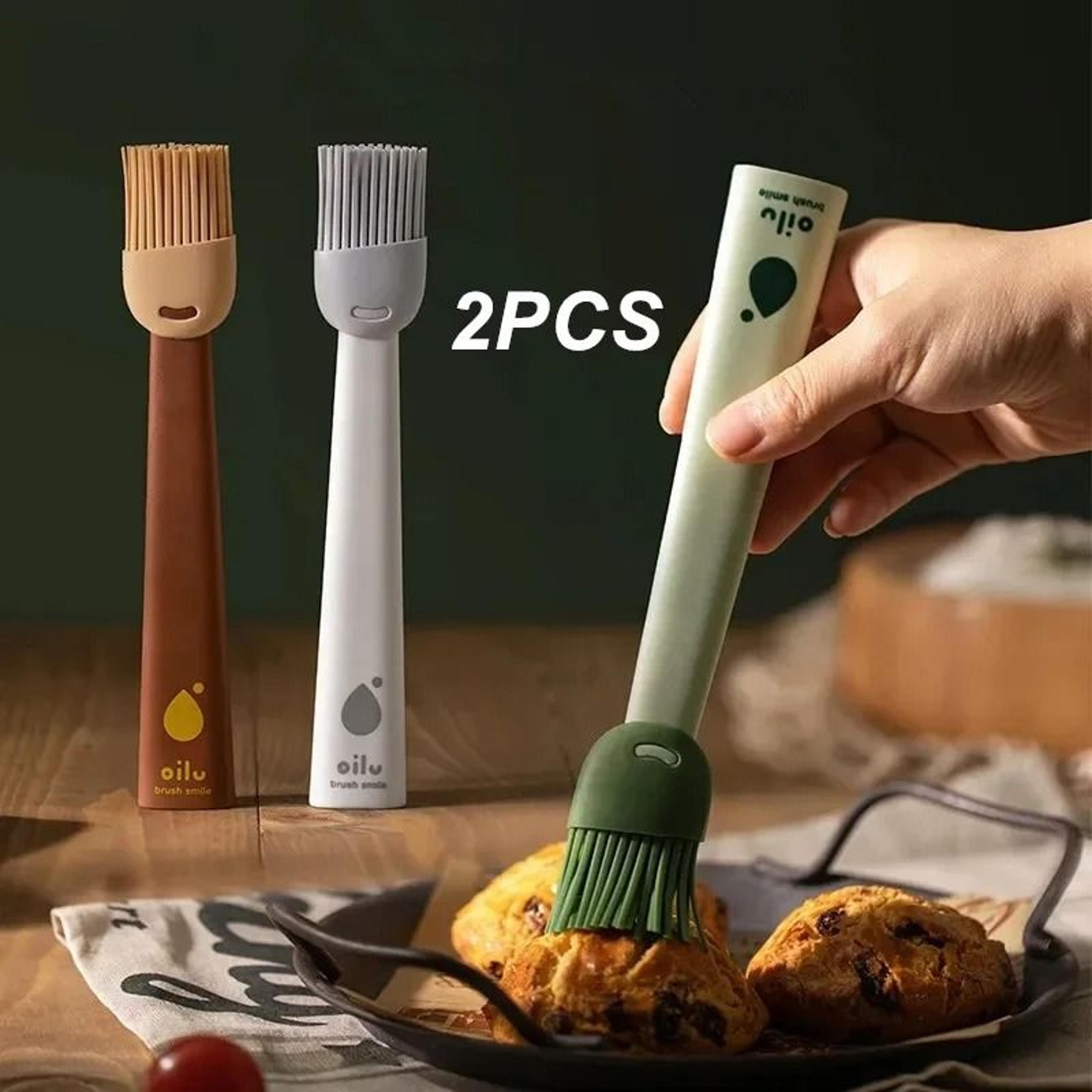 Silicone Oil Basting Brushes For BBQ And HeatResistant Kitchen Grilling 0