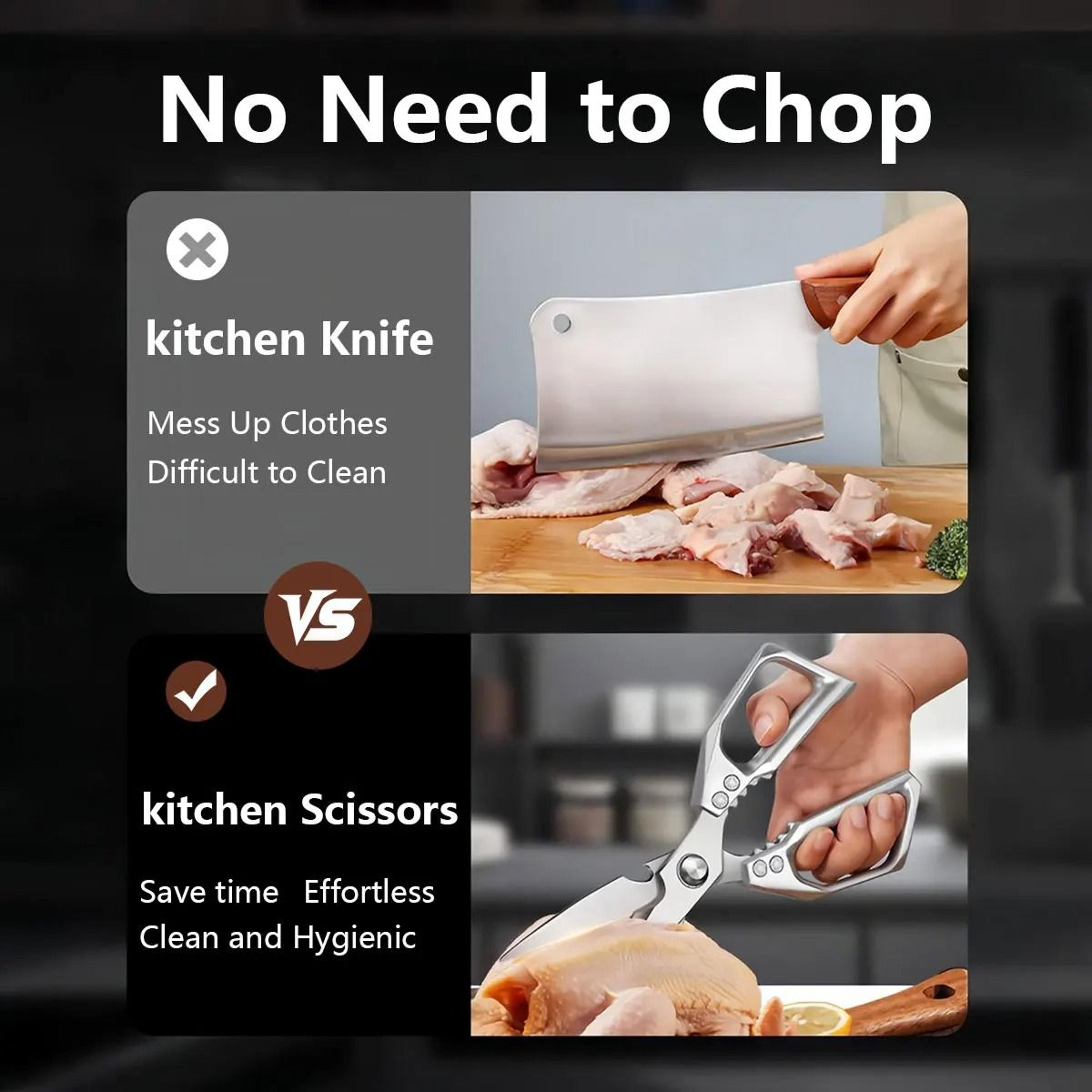 Stainless Steel Kitchen Shears And Multifunctional Food Scissors 4