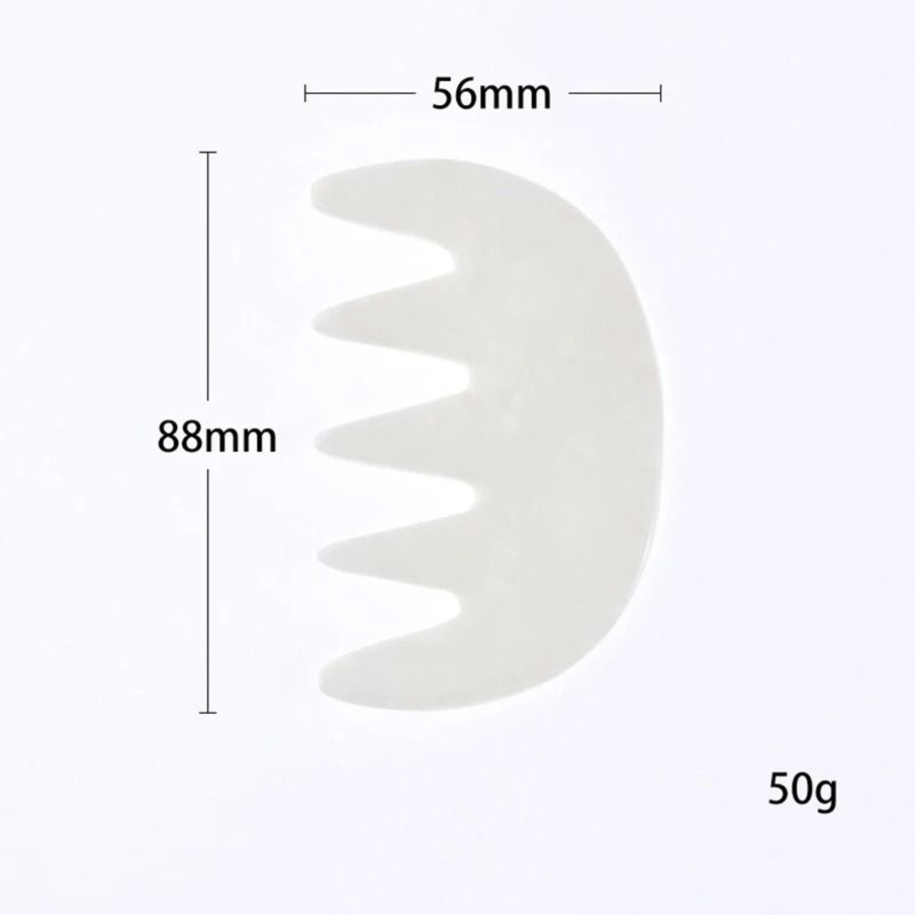 Natural Jade Scalp Comb And Facial Gua Sha Scraping Board 12