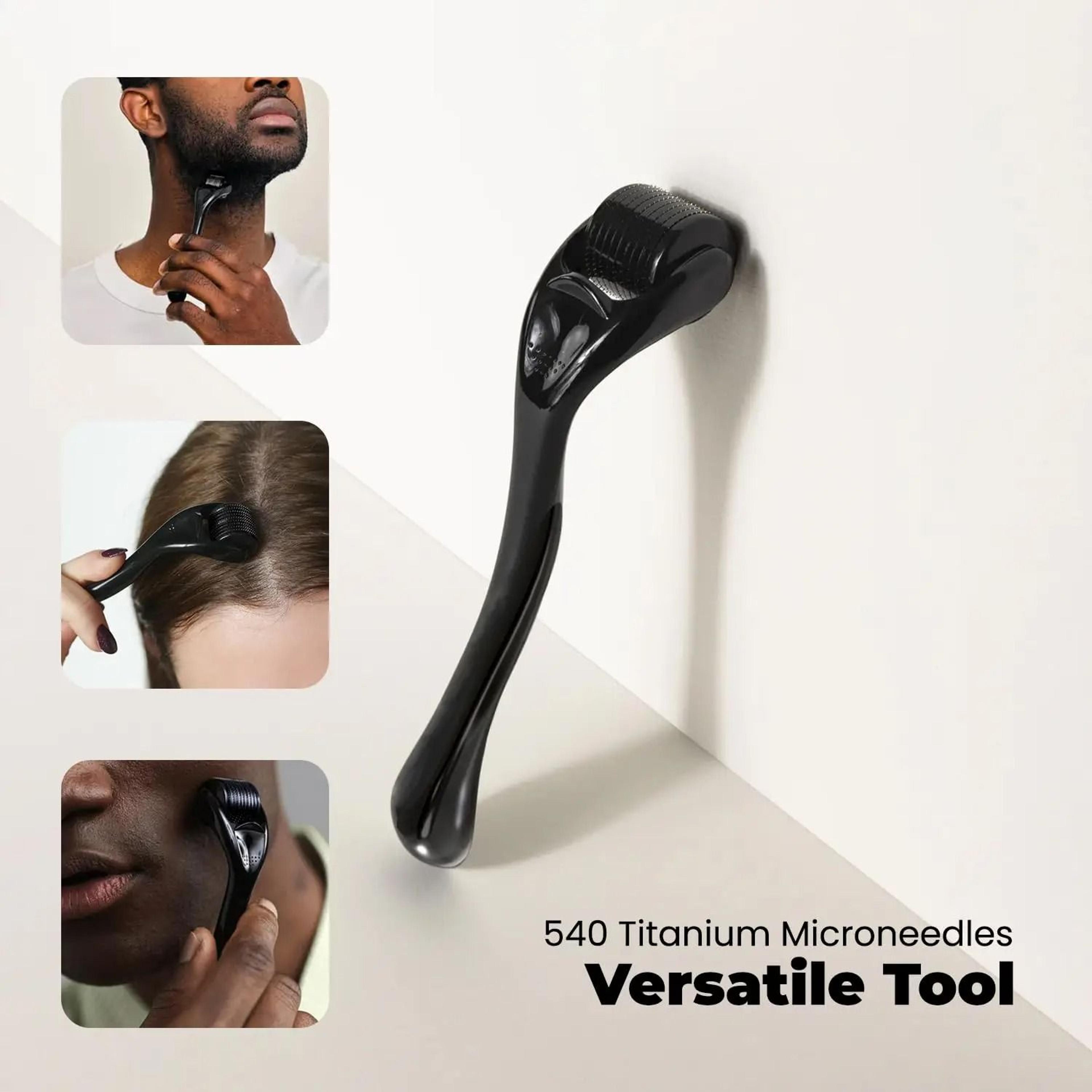 Luxury Titanium Microneedle Derma Roller  Stamp For Face Beard  Scalp 1