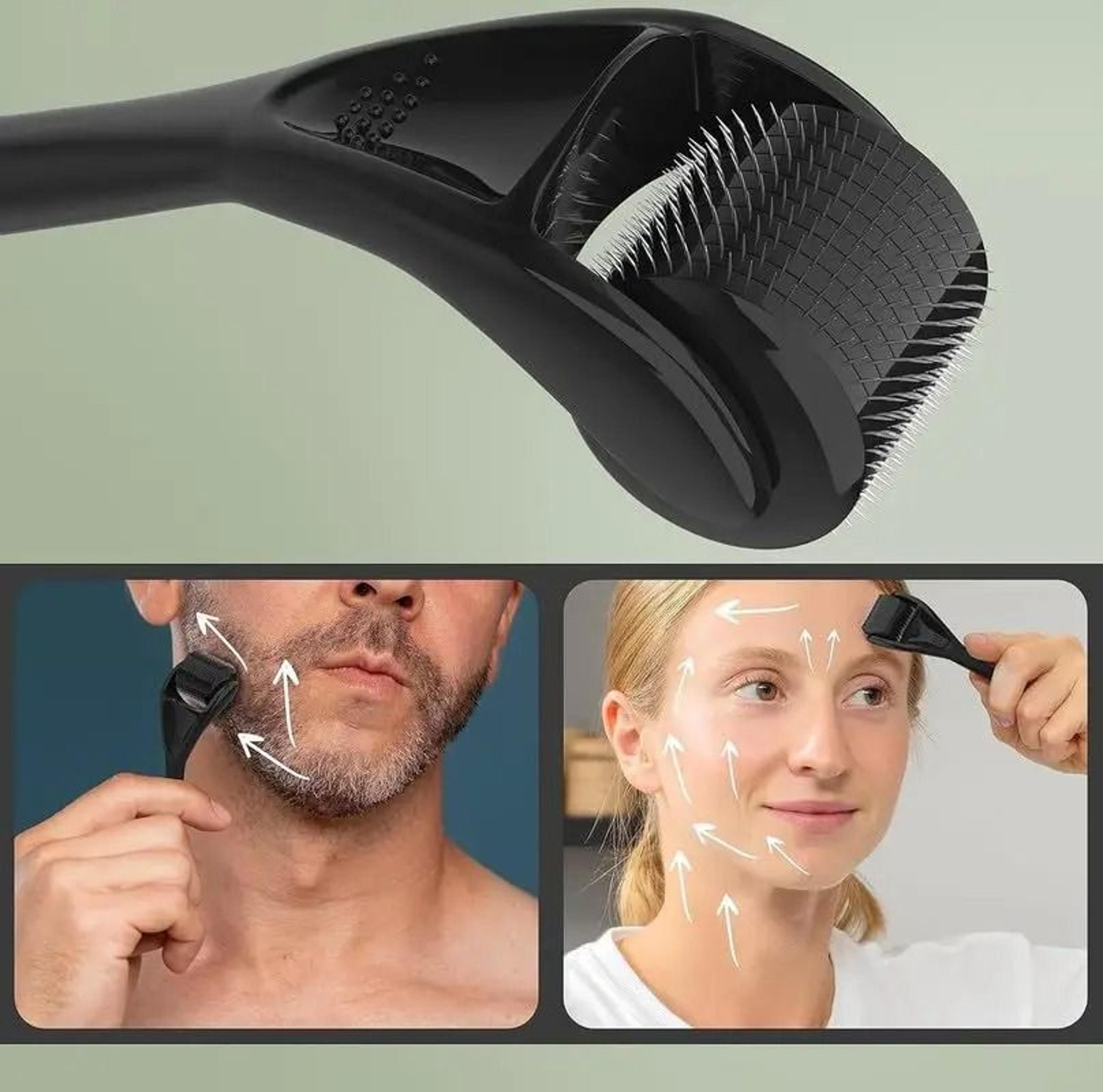 Luxury Titanium Microneedle Derma Roller  Stamp For Face Beard  Scalp 2