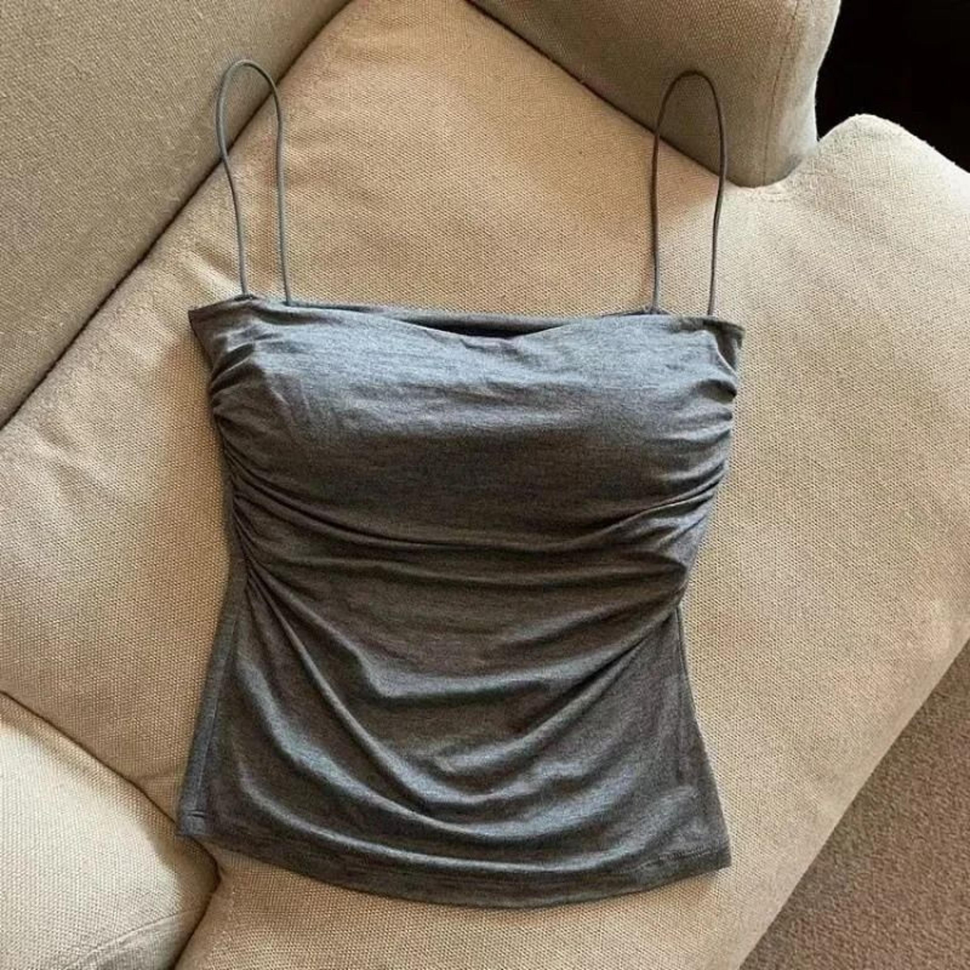 Womens Seamless Cotton Tank Top  Sexy Casual Crop Camisole With Chest Pads 8