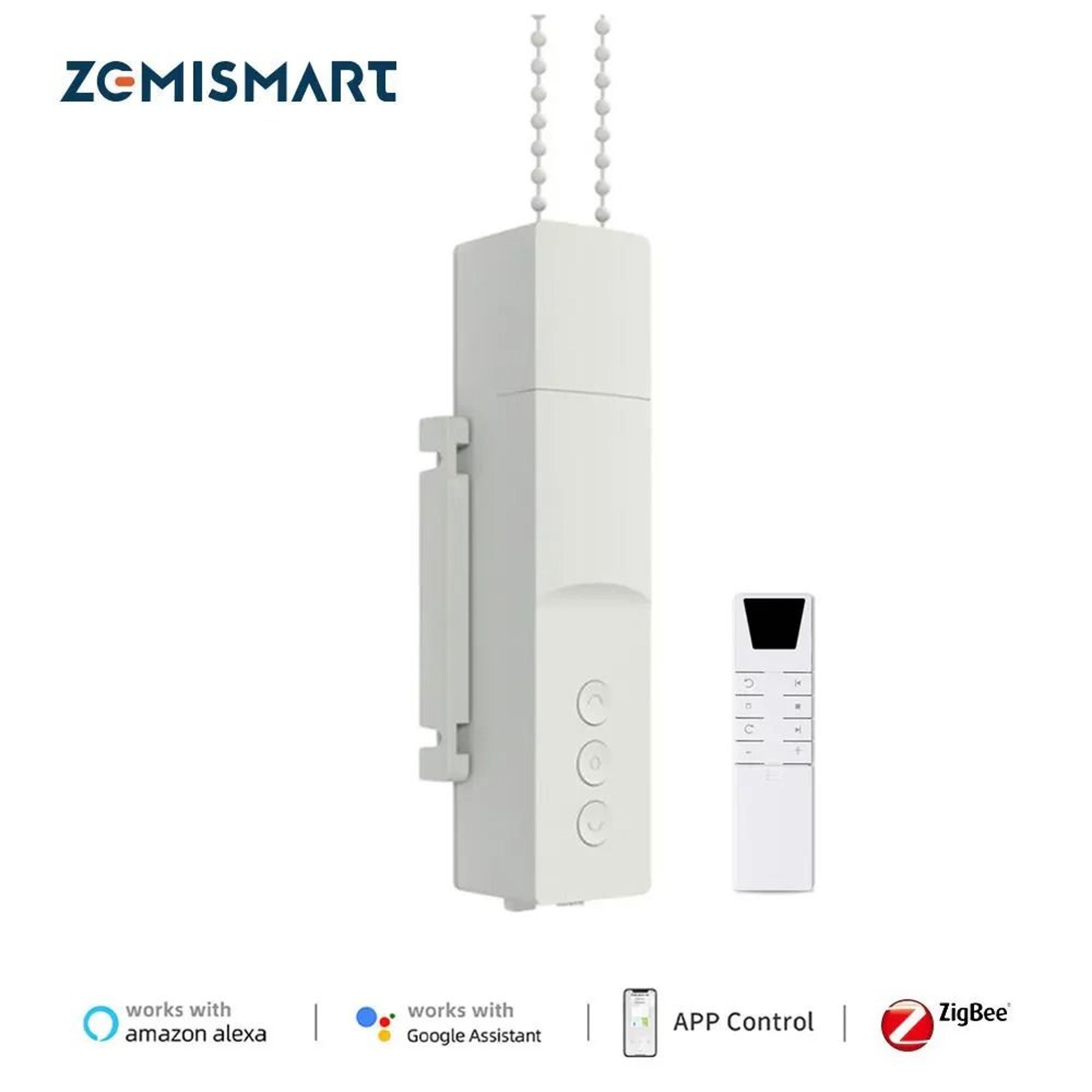 Zemismart Zigbee Smart Roller Shade Driver  Battery Powered Blinds Motor 0