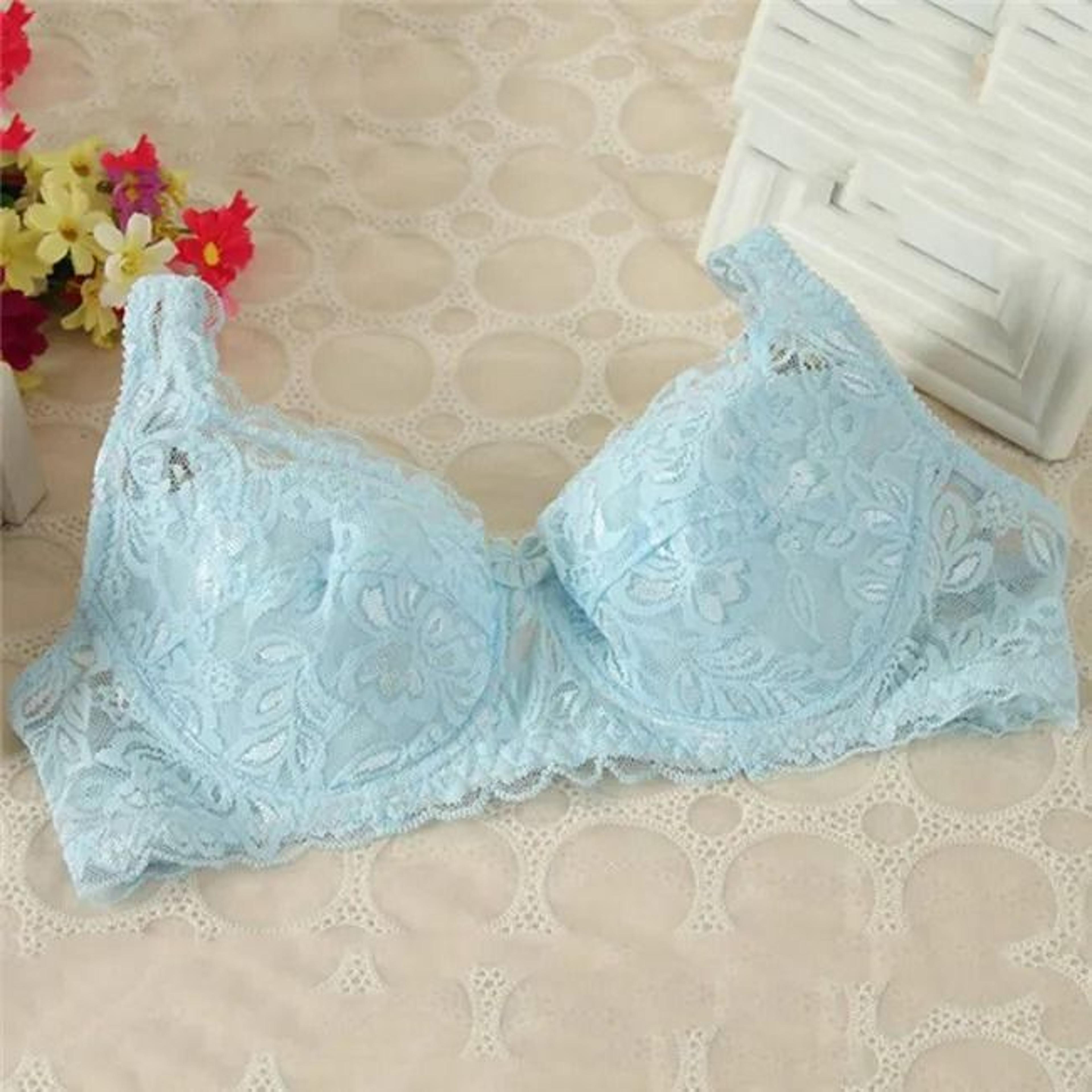 Elegant Lace FullCup PushUp Bra  Summer Thin Breathable Underwire Lingerie 9