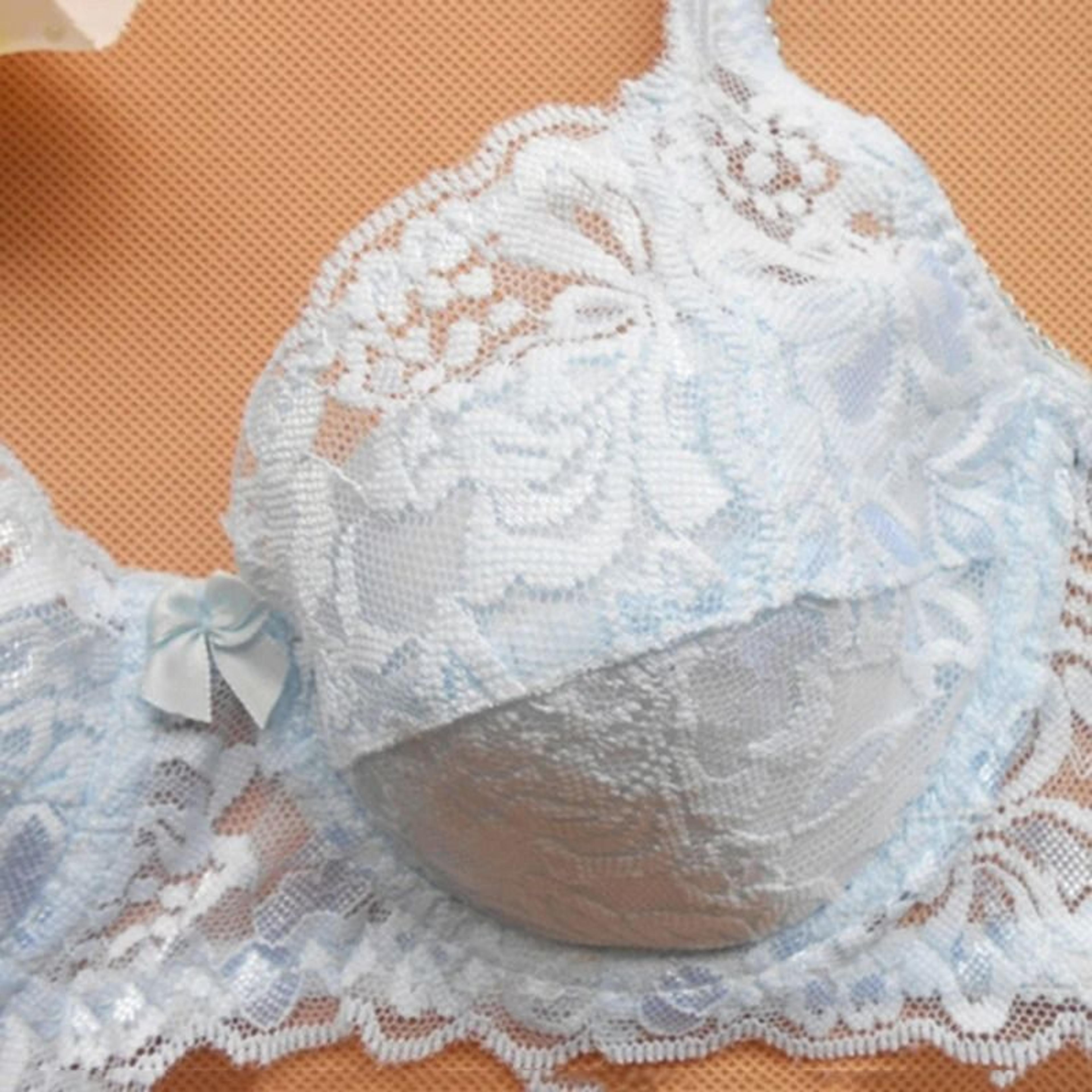 Elegant Lace FullCup PushUp Bra  Summer Thin Breathable Underwire Lingerie 5