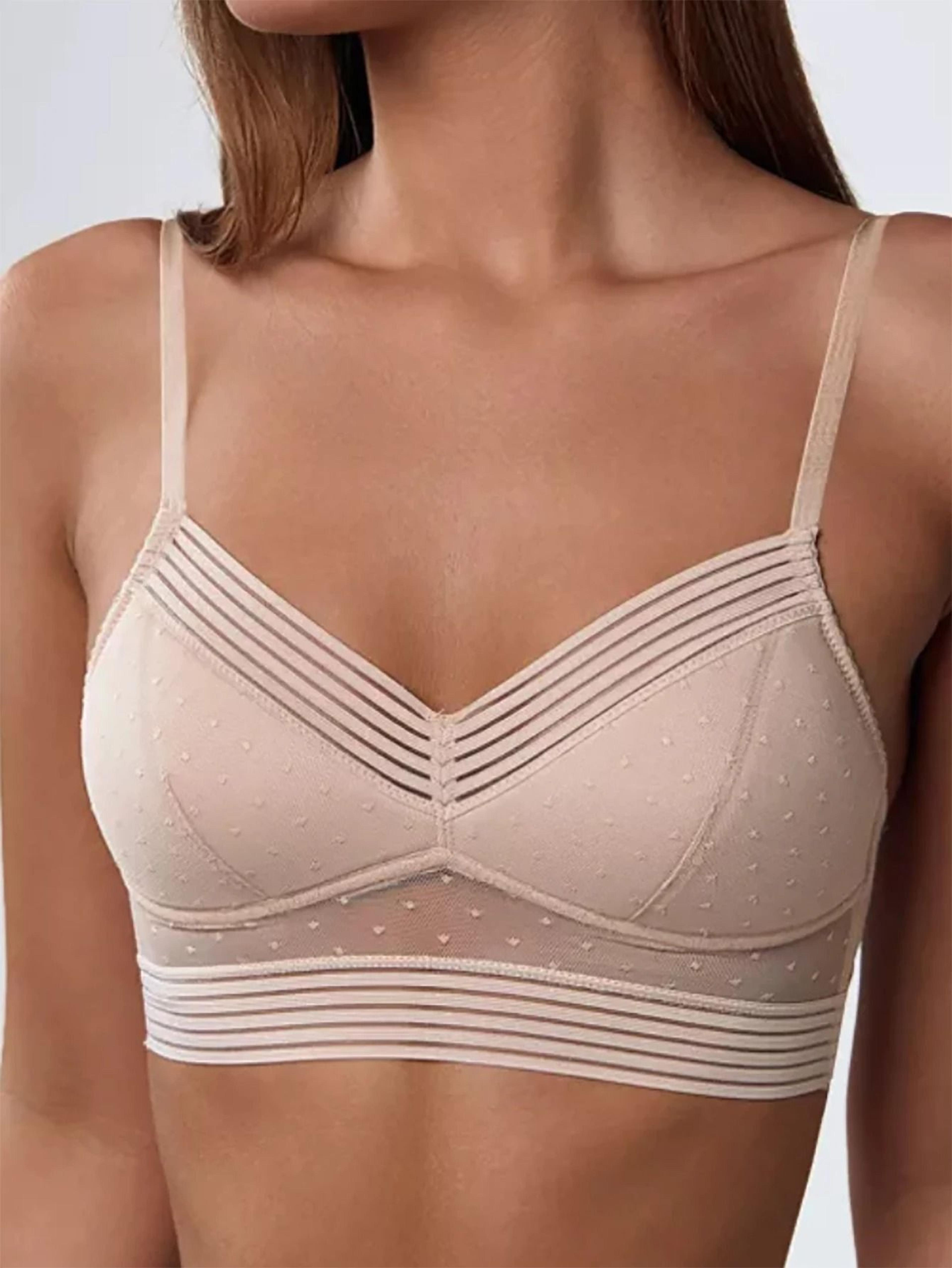 Sexy Lace UShaped Backless Bra  Wireless UltraThin Invisible Lingerie 5