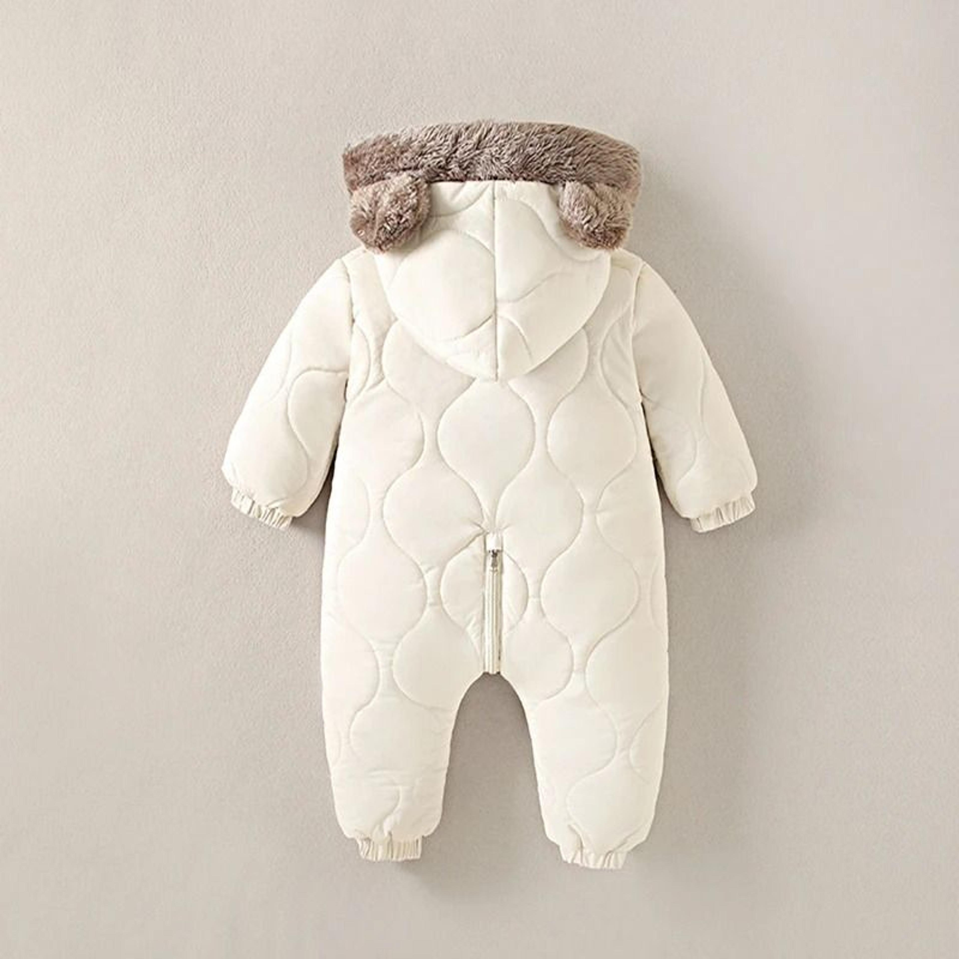 2025 Newborn Winter Snowsuit  VelvetLined Thermal Jumpsuit  Romper 2
