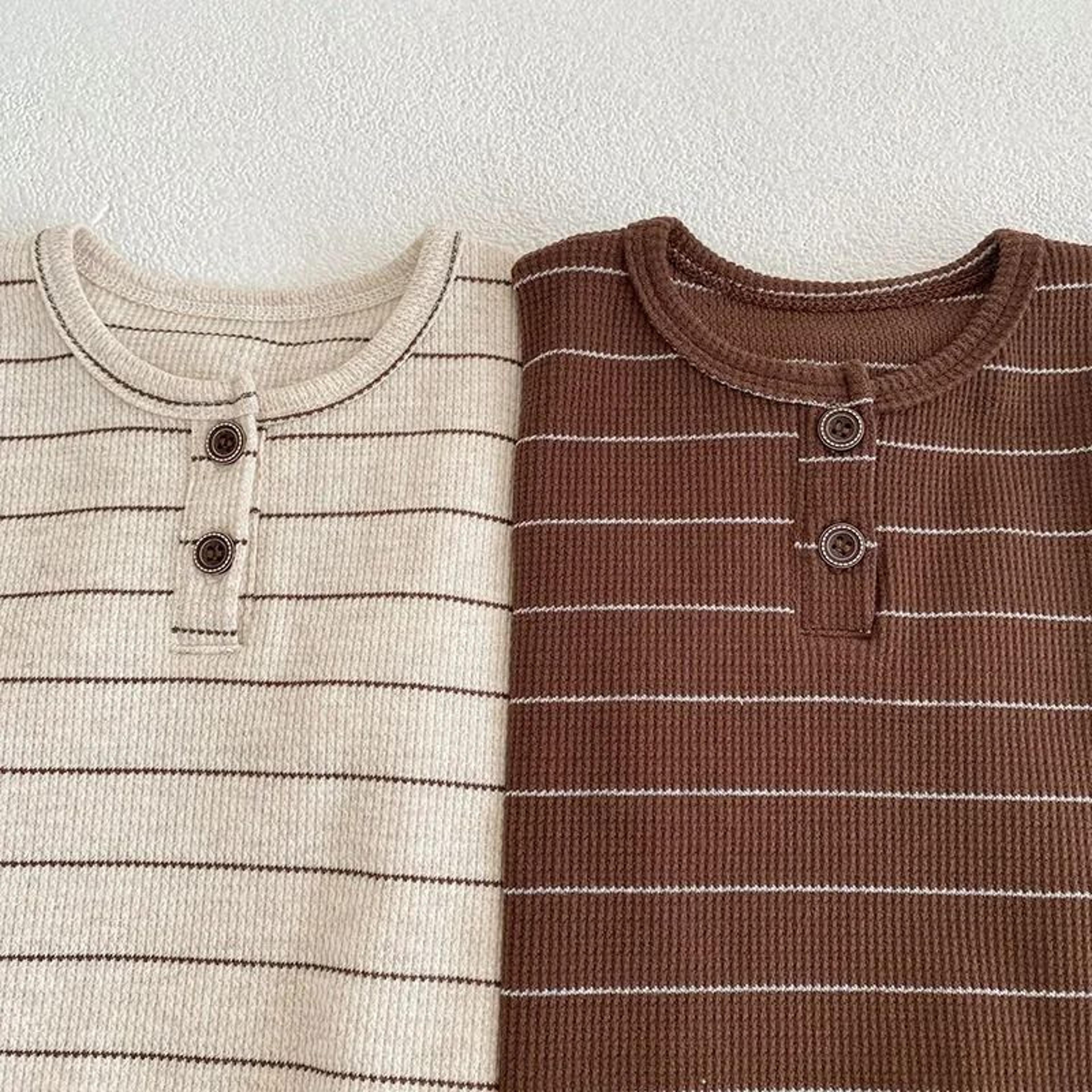 Summer Striped Infant Tee  Bloomer Set  2Piece Toddler Comfort Suit 2