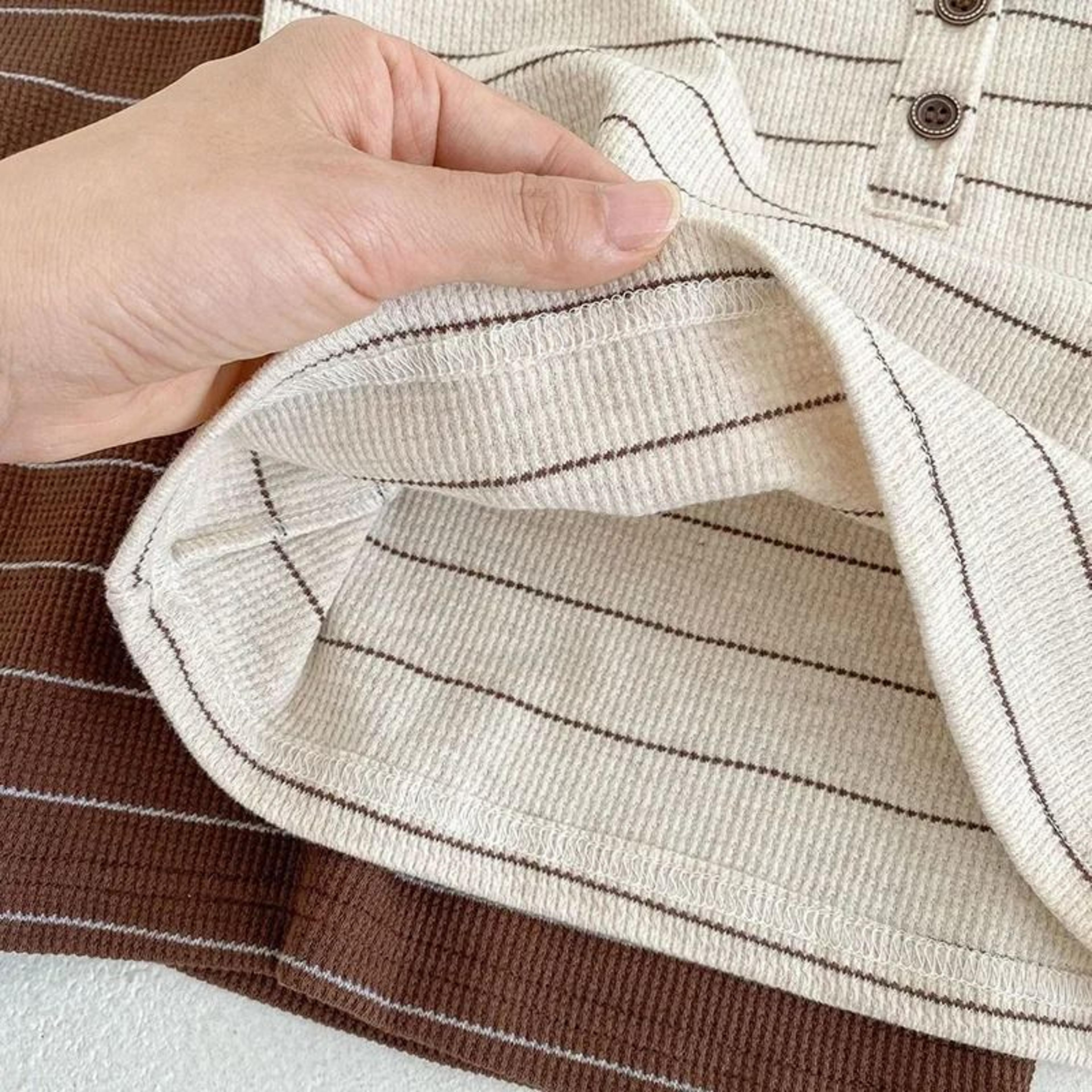 Summer Striped Infant Tee  Bloomer Set  2Piece Toddler Comfort Suit 3