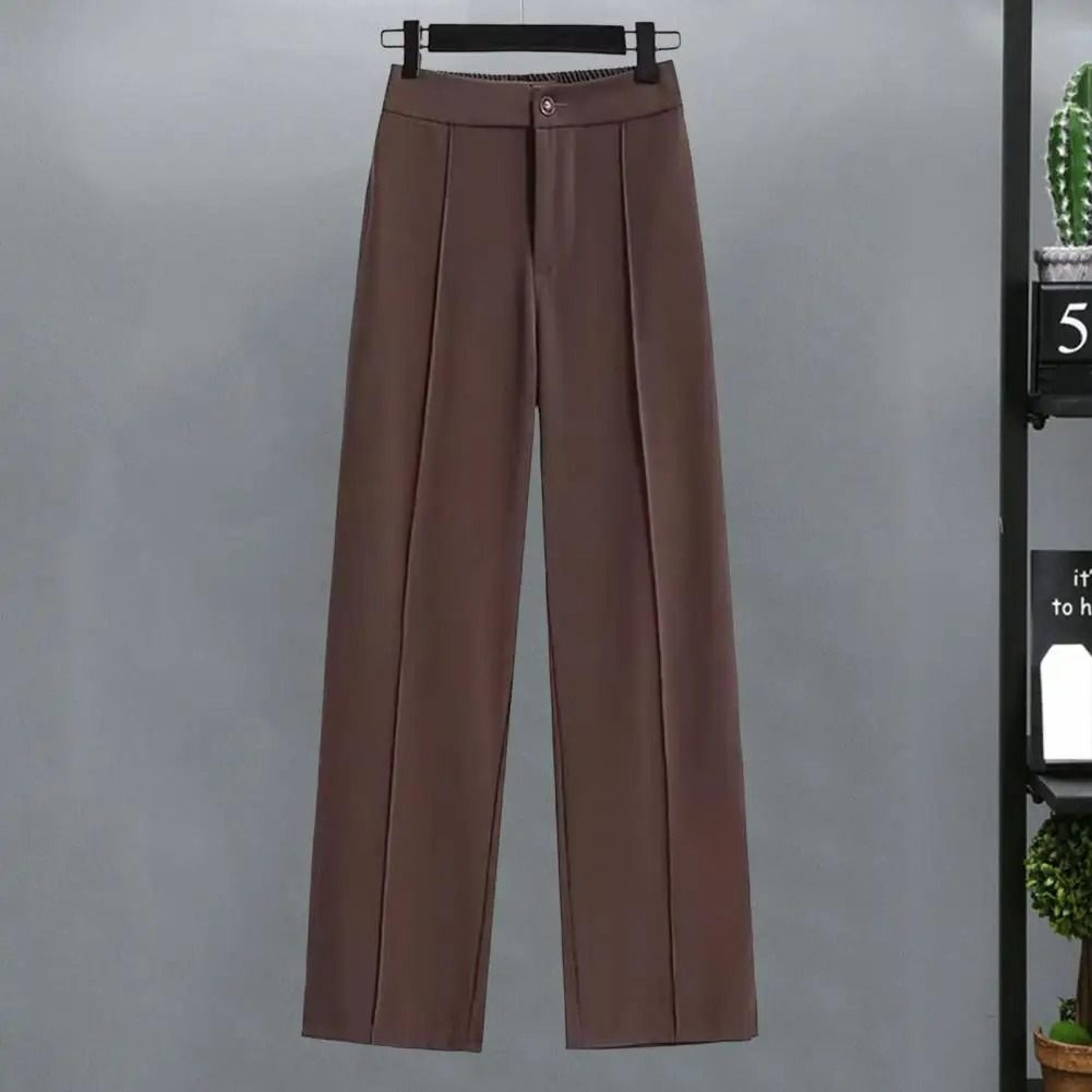 Fashion Office Wear High Waist Formal Suit Trousers Elegant Workwear Dress Pants 2